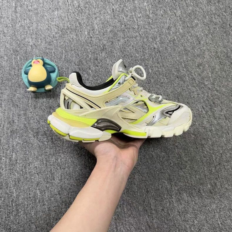 Balenciaga Balenciaga Track 2.0 White/Neon Green Sneakers-2505 Size US 5 / IT 35 - 7 Thumbnail