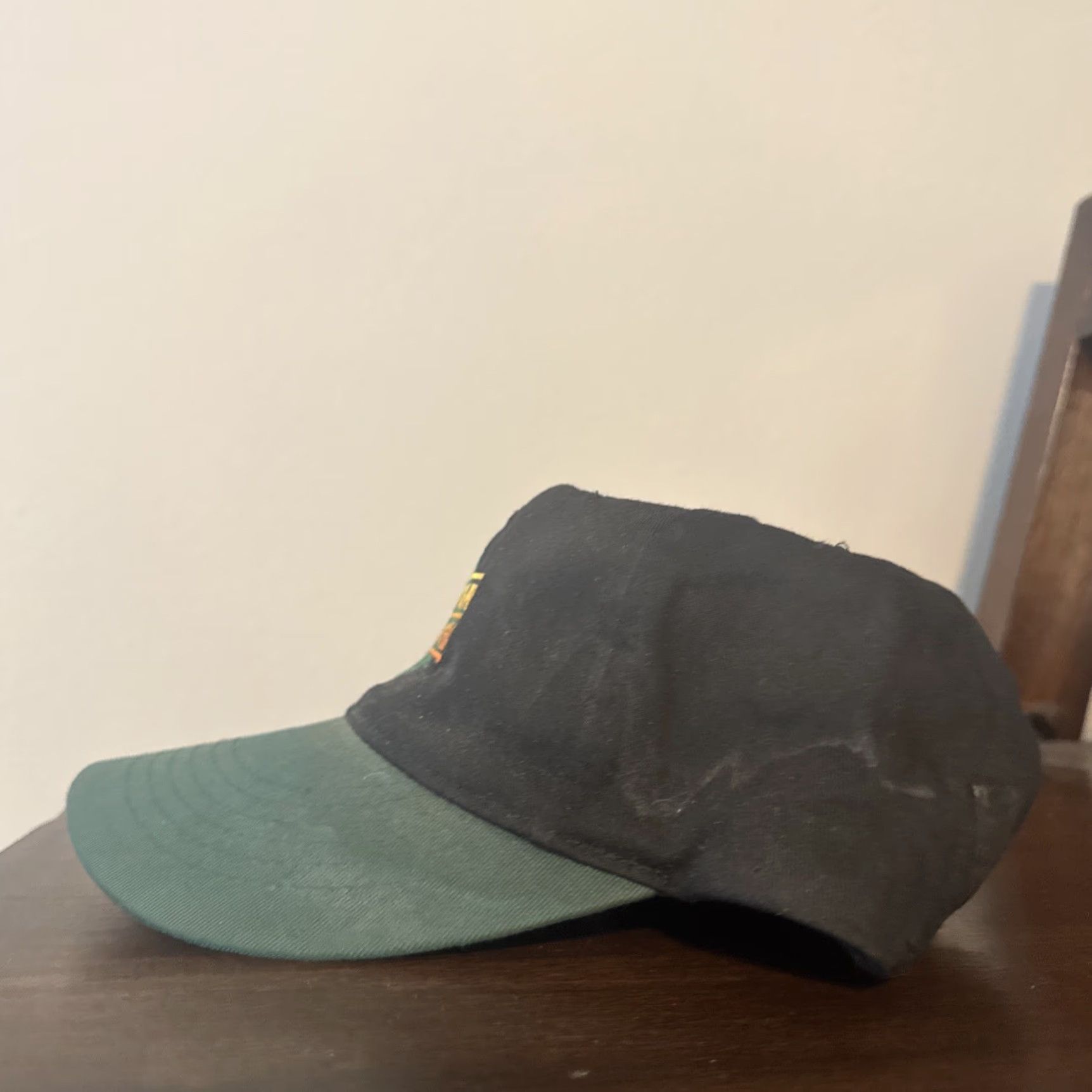 Vintage VINTAGE Snapback Upper Deck Baseball Cards Hat Cap Green & Black 90s Men One Size Black SnapBack Size ONE SIZE - 3 Thumbnail