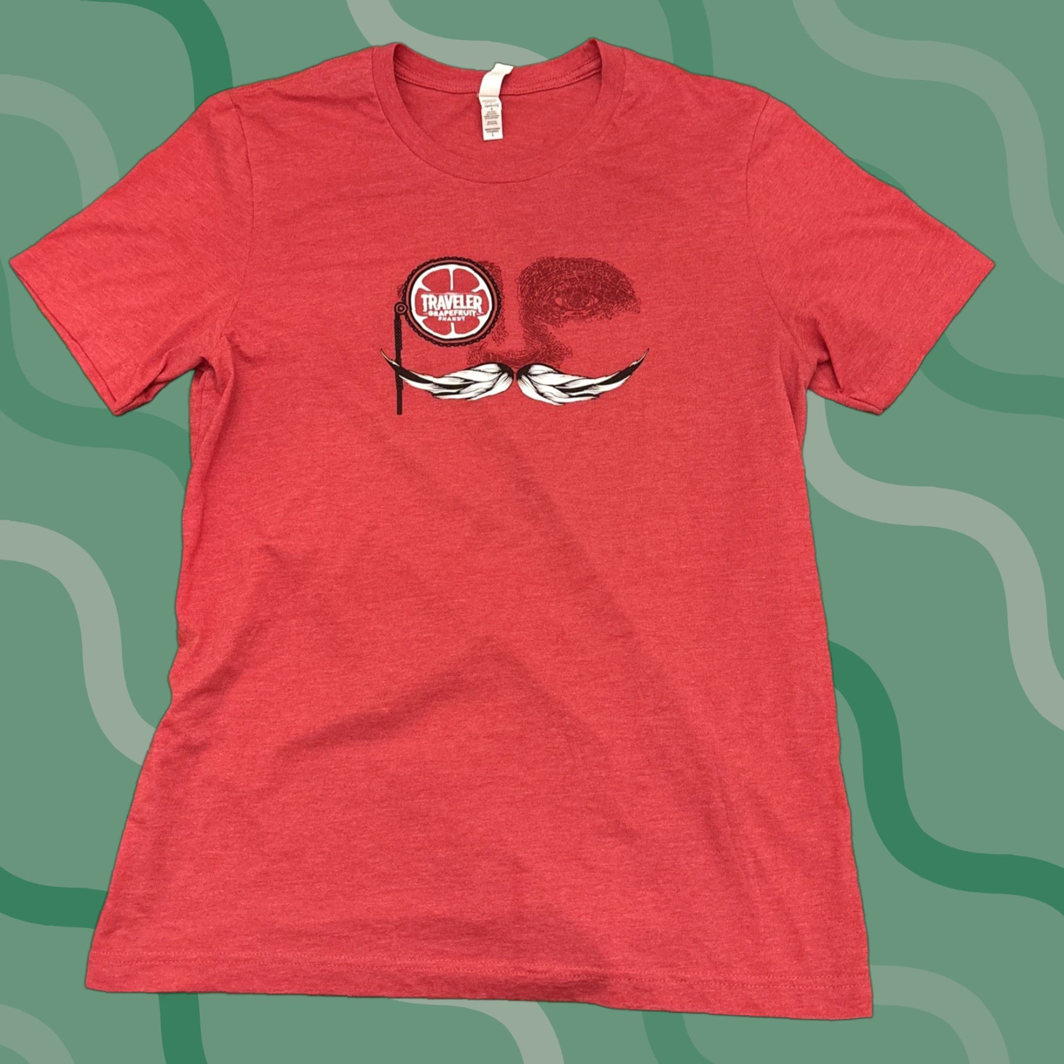 Bell TRAVELER BEER Vermont brewery T shirt Grapefruit Shandy tee size L red cotton blend jersey crew neck short sleeve women Size L / US 10 / IT 46 - 1 Thumbnail