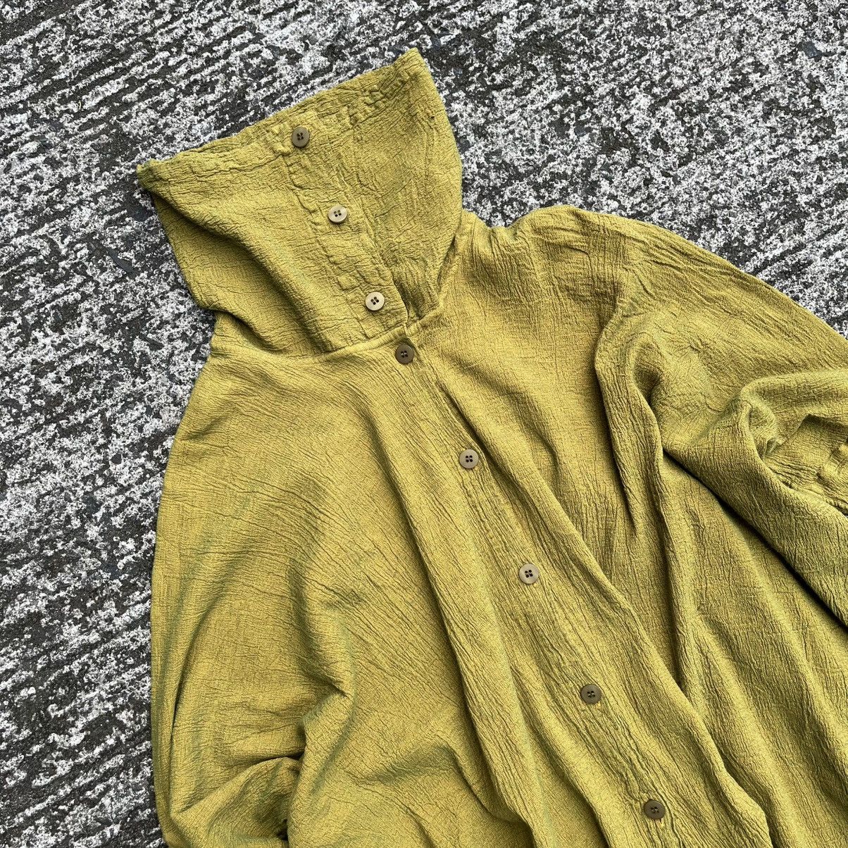 Issey Miyake Issey Miyake ME Textured Convertible Collar Shirt Jacket Size ONE SIZE - 2 Thumbnail