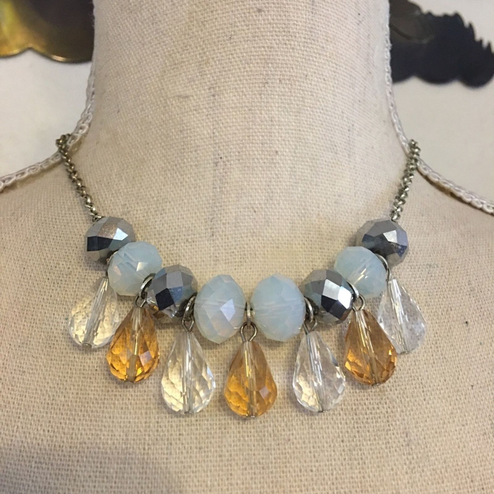 Jewelry Vintage Liz Claiborne glass crystal necklace Size ONE SIZE - 1 Thumbnail