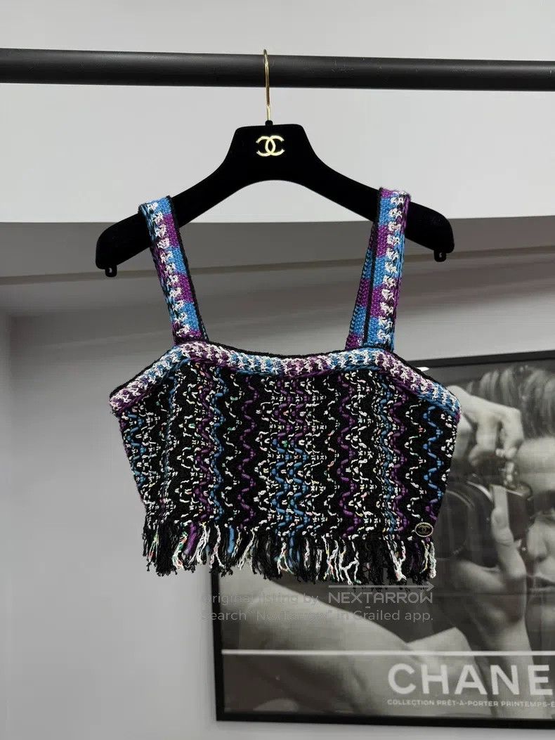 Chanel Chanel Colourful tweed tassel suspenders Size XS / US 0-2 / IT 36-38 - 1 Thumbnail