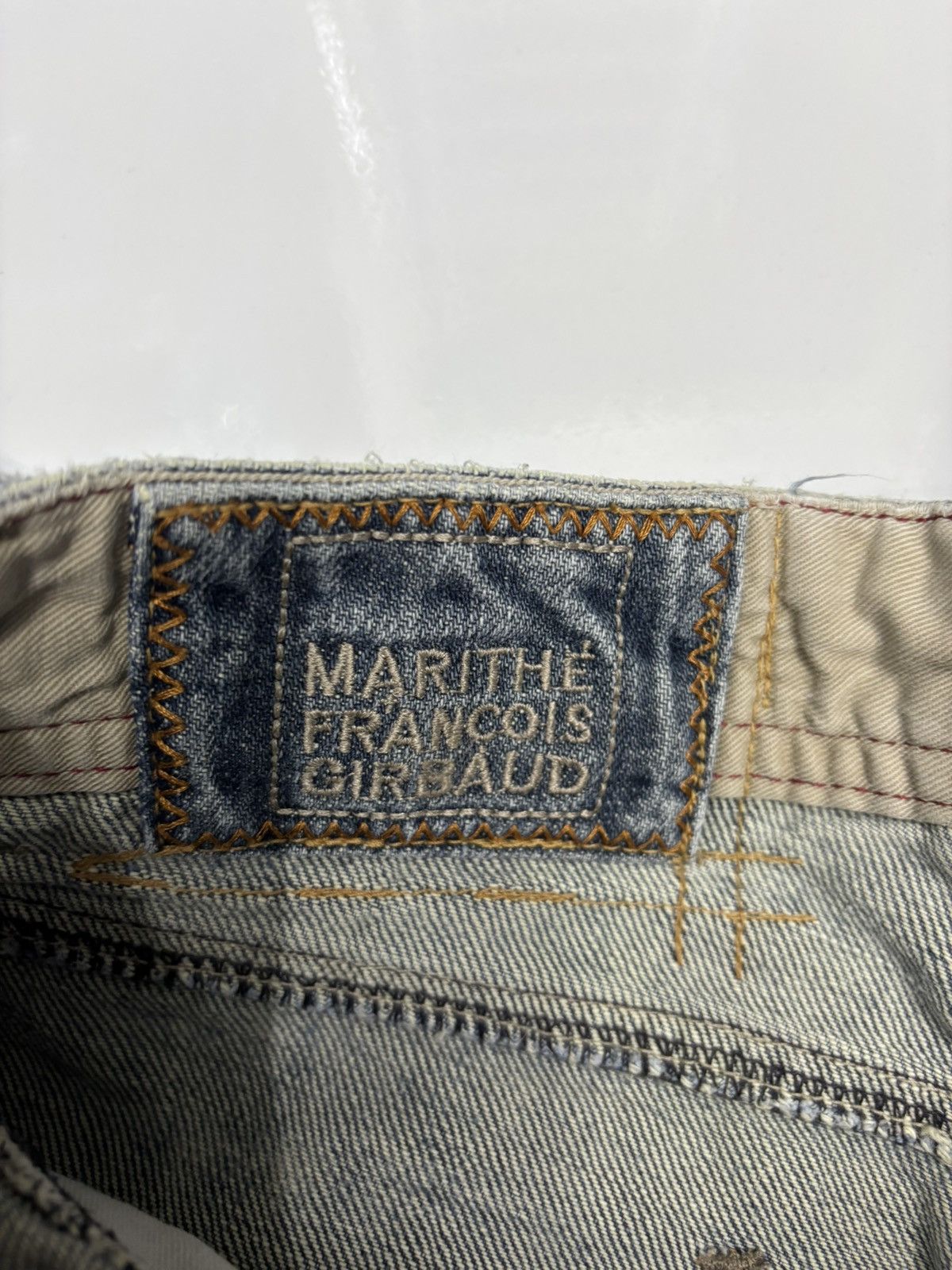 Marithe + Francois Girbaud 🔥MARITHE FRANCOIS GIRBAUD MUD RUSTY DISTRESS PAINTER JEANS Size 29" - 9 Thumbnail