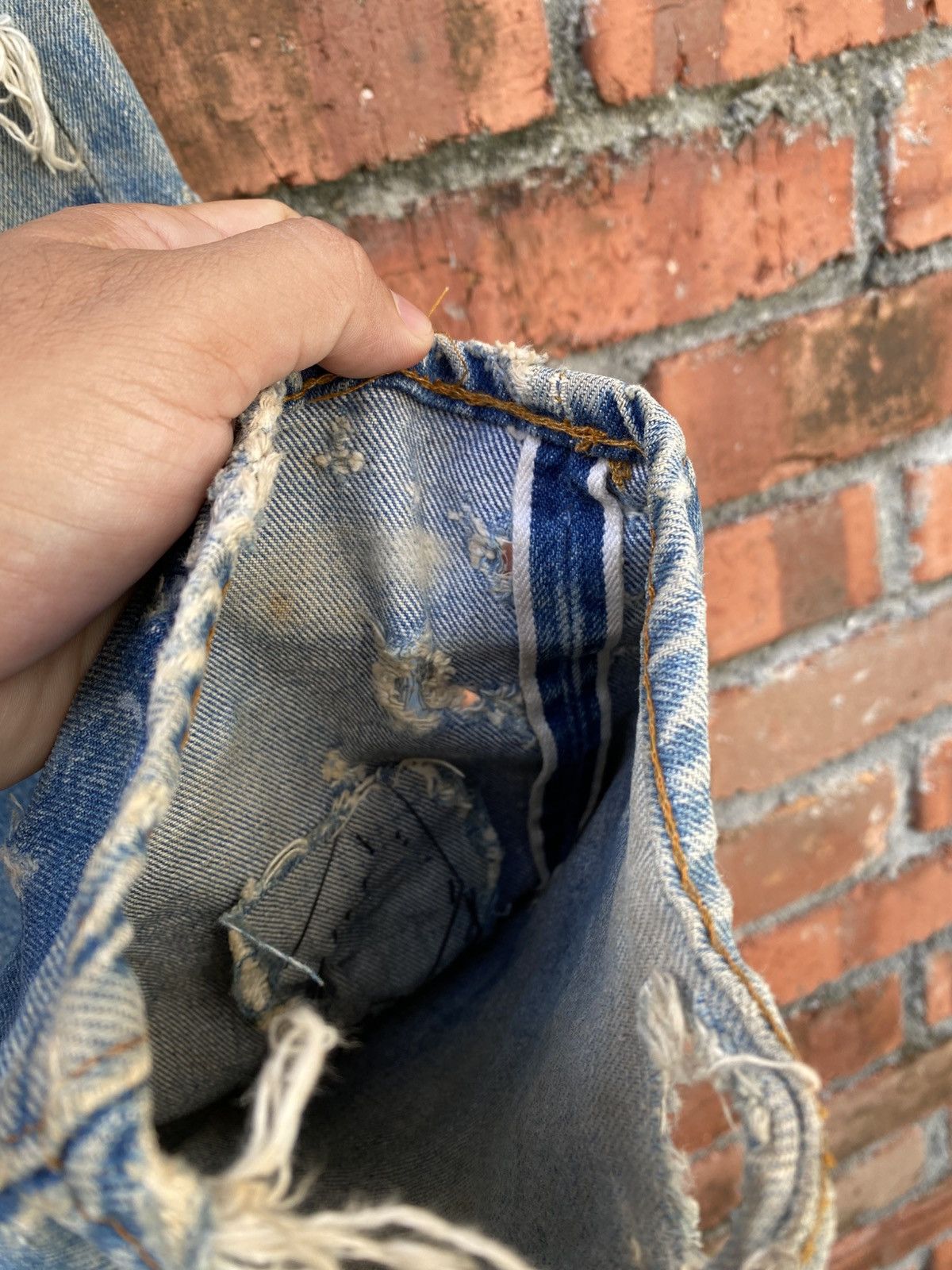 Levi's Vintage Clothing W32x32.5 Vintage levi's 501 redline distressed made in USA Size US 32 / EU 48 - 5 Thumbnail