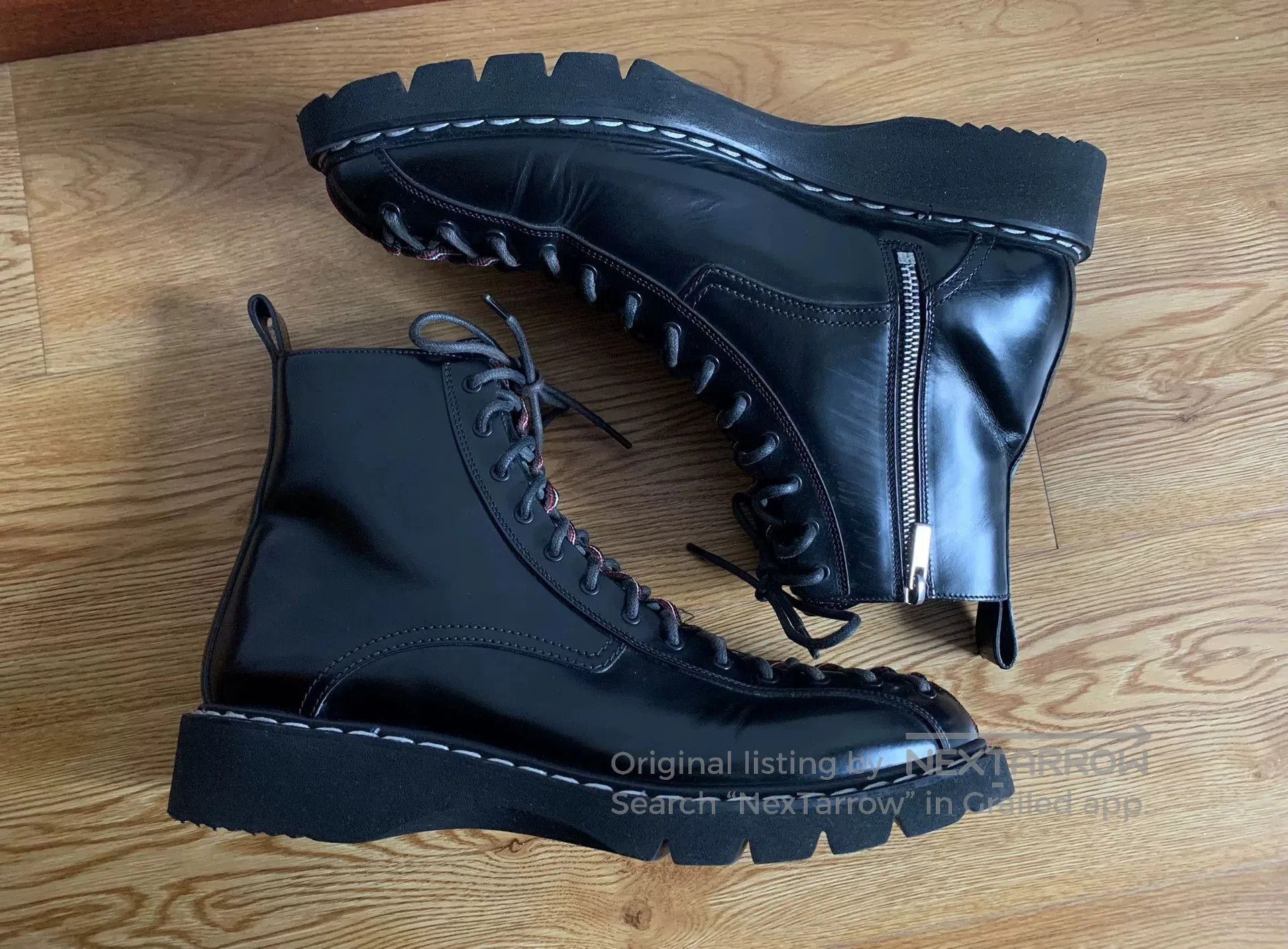 Dior Dior Homme KVA Striped Leather Boots. Size US 9 / EU 42 - 4 Thumbnail