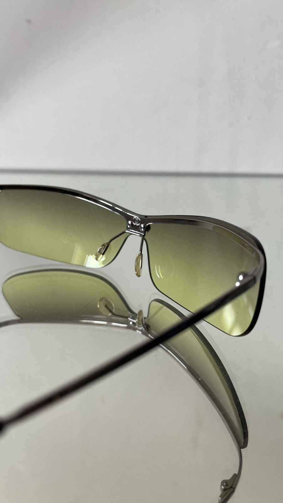 Chanel chanel summer 2000 rimless yellow ombre tint sunglasses y2k Size ONE SIZE - 5 Thumbnail