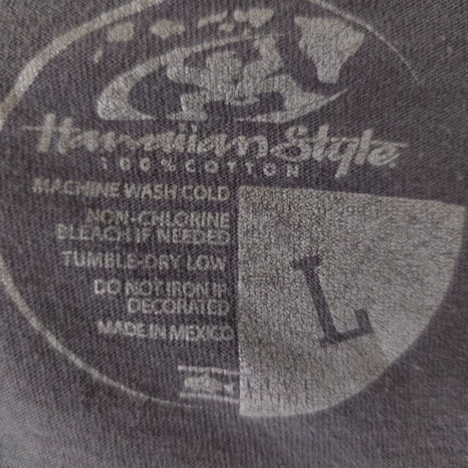 Vintage Hawaiian Style T Shirt Mens Large Gray Travel Destination Tee Size US L / EU 52-54 / 3 - 7 Thumbnail