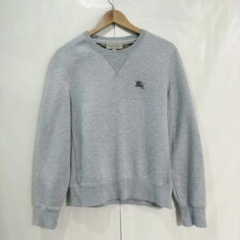 Burberry Burberry Grey Cotton Embroidered Short-Sleeve Sweatshirt. Size S / US 4 / IT 40 - 1 Thumbnail