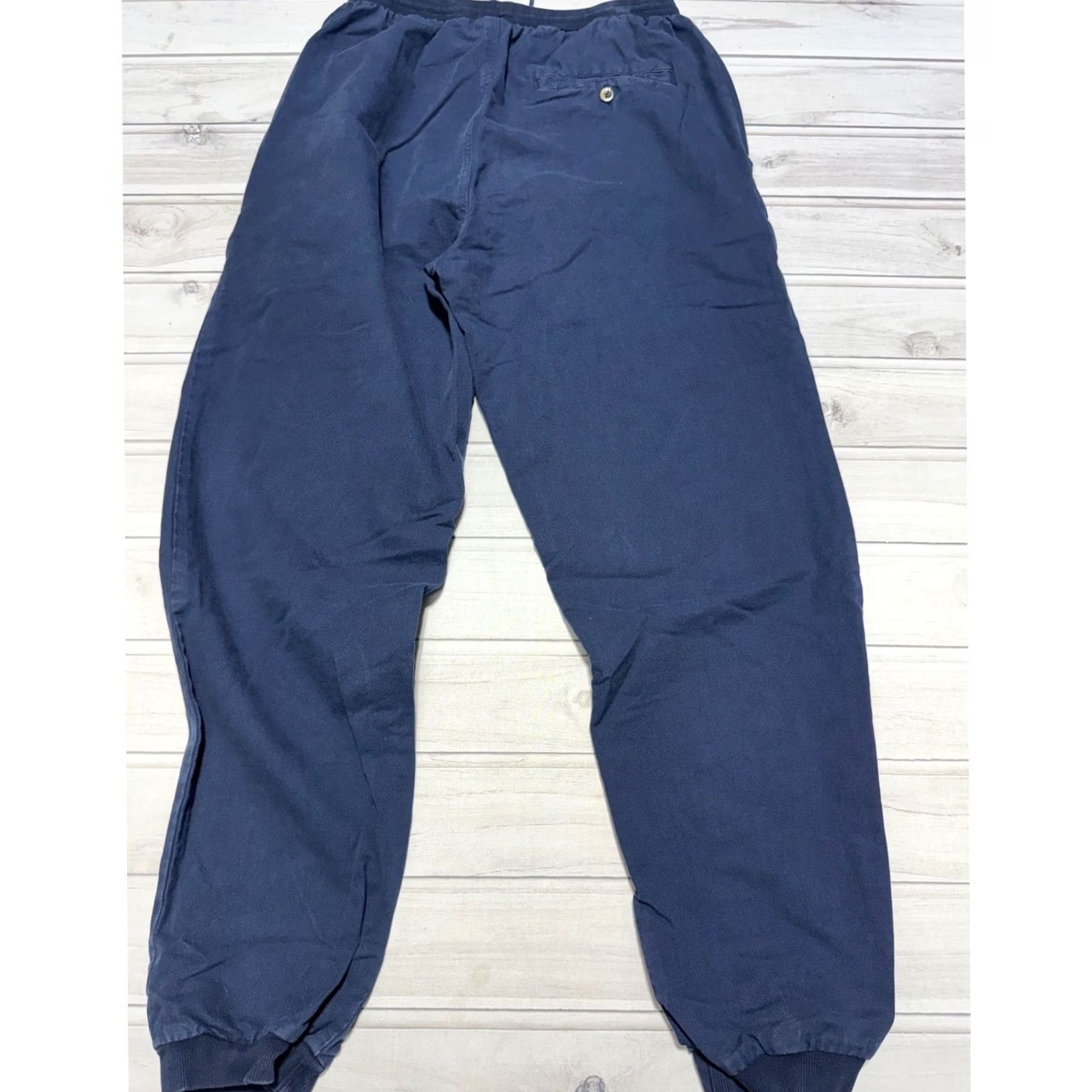 Vintage Crazy Shirts Jogger Pants Mens Large Navy Blue Cotton Twill Drawstring 00259 Size US XS / EU 42 / 0 - 3 Thumbnail