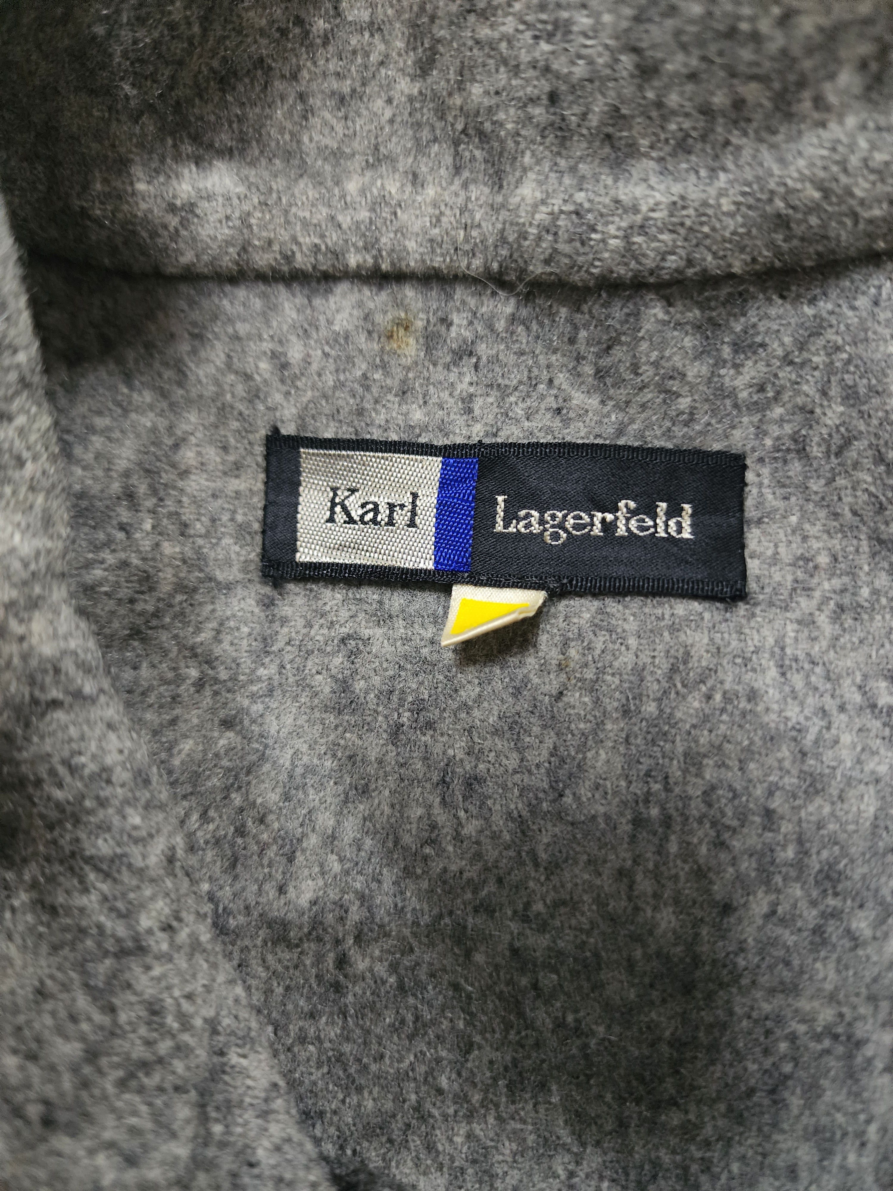 Karl Lagerfeld Karl Lagerfeld Vintage Double Breast Wool Blend Jacket Size L / US 10 / IT 46 - 5 Thumbnail