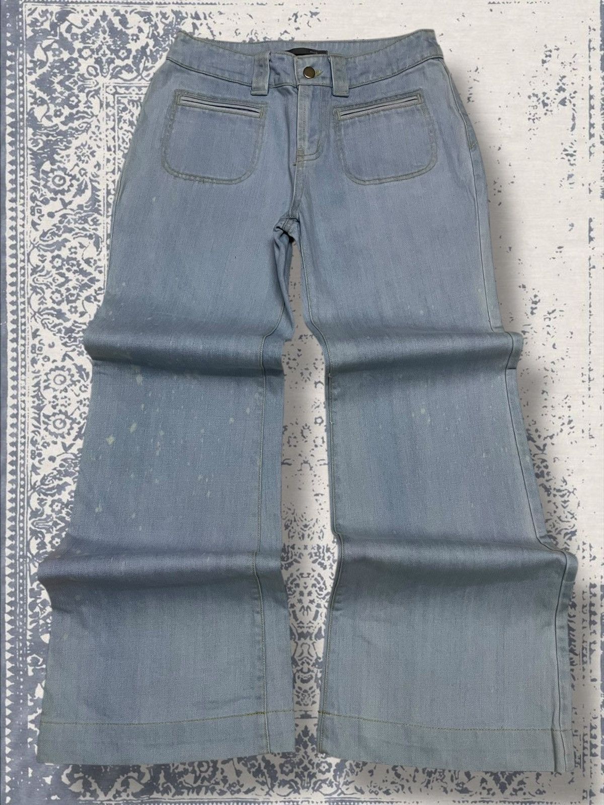 Designer × Japanese Brand × Vintage Vintage 1990s Japan Designer Smork Bushpant Flared Denim Size US 26 / EU 42 - 1 Thumbnail