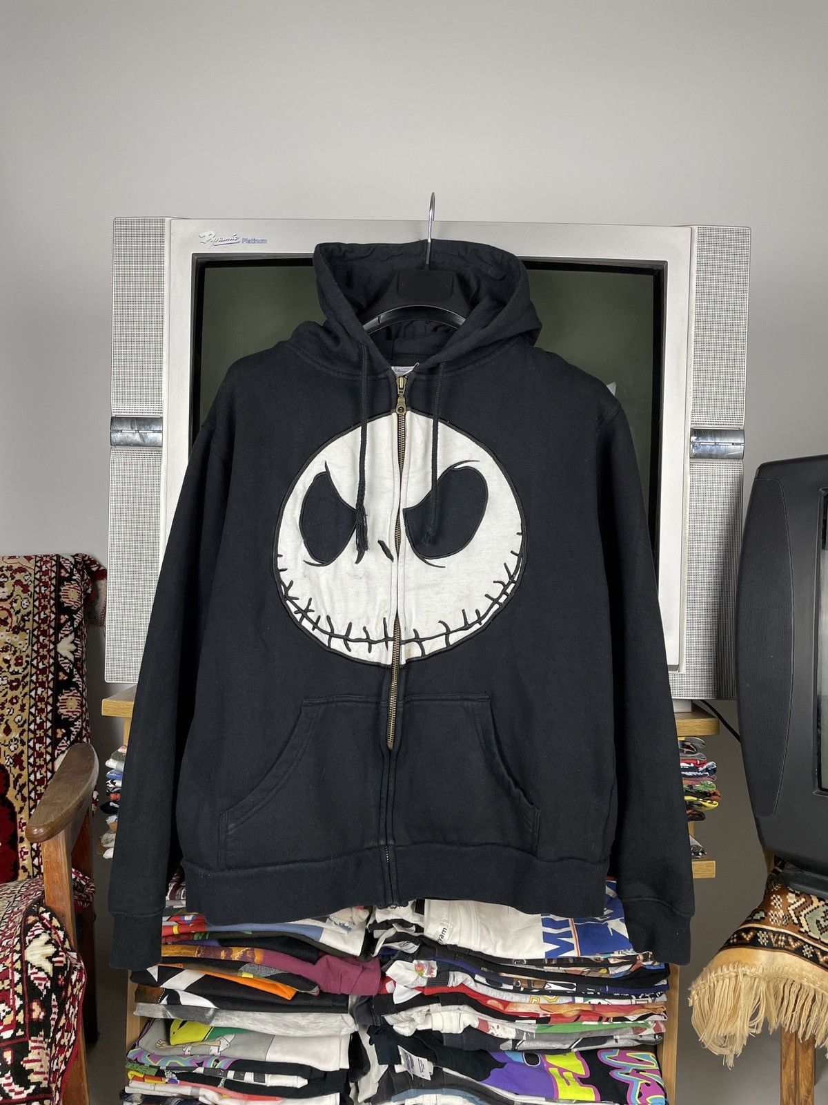 Vintage Vintage 00s The Nightmare Before Christmas Zip Up Hoodie Grailed
