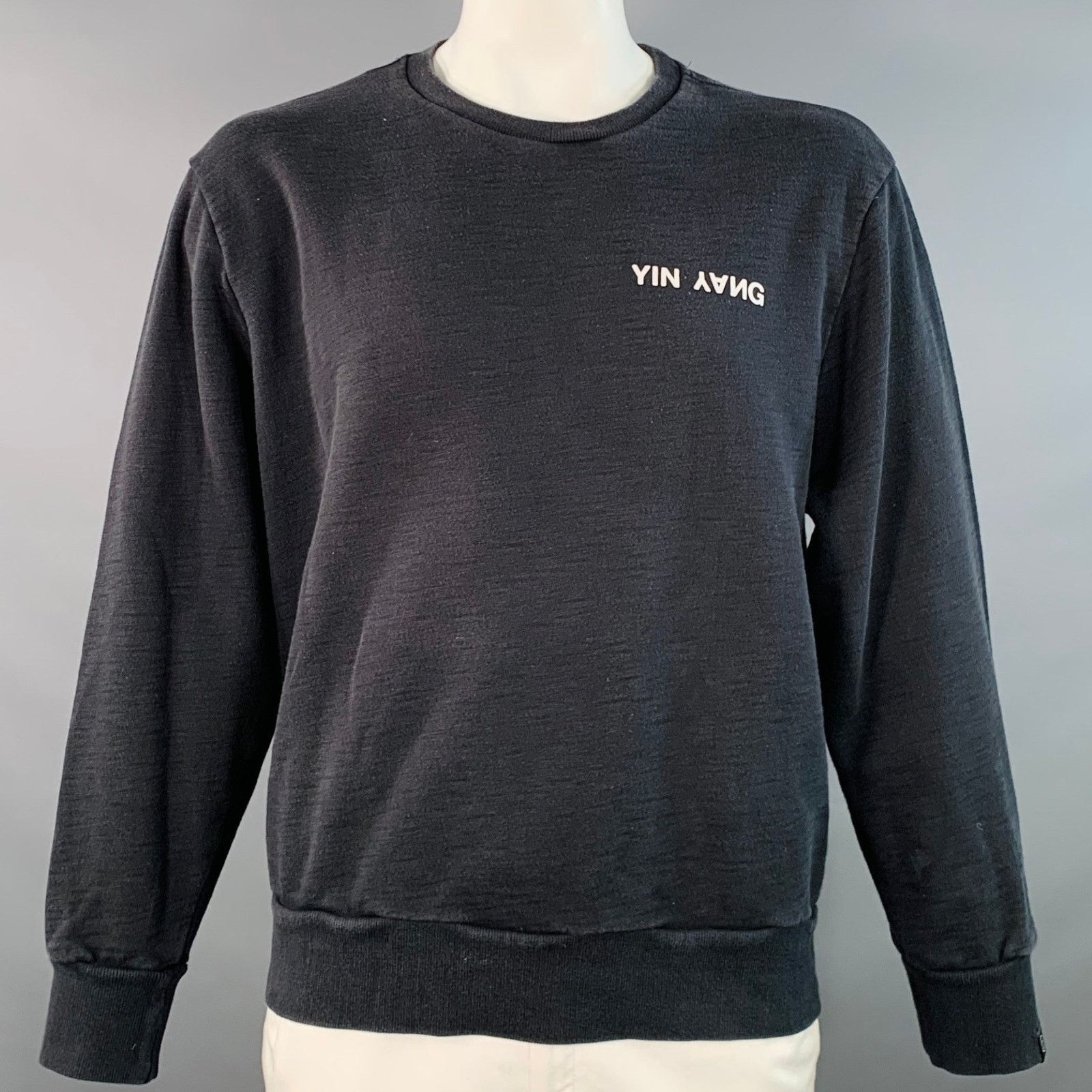 Rag & Bone XXL Yin Yang Black White Print Cotton Crew Neck Sweatshirt Size US XXL / EU 58 / 5 - 1 Thumbnail