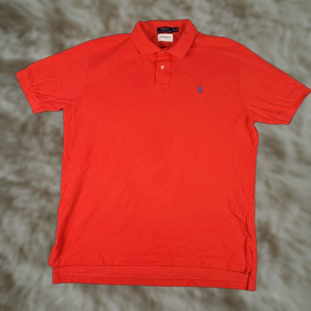 Ralph Lauren Ralph Lauren Polo Shirt Mens XL Red Blue Pony Casual Short Sleeve Size US XL / EU 56 / 4 - 1 Thumbnail