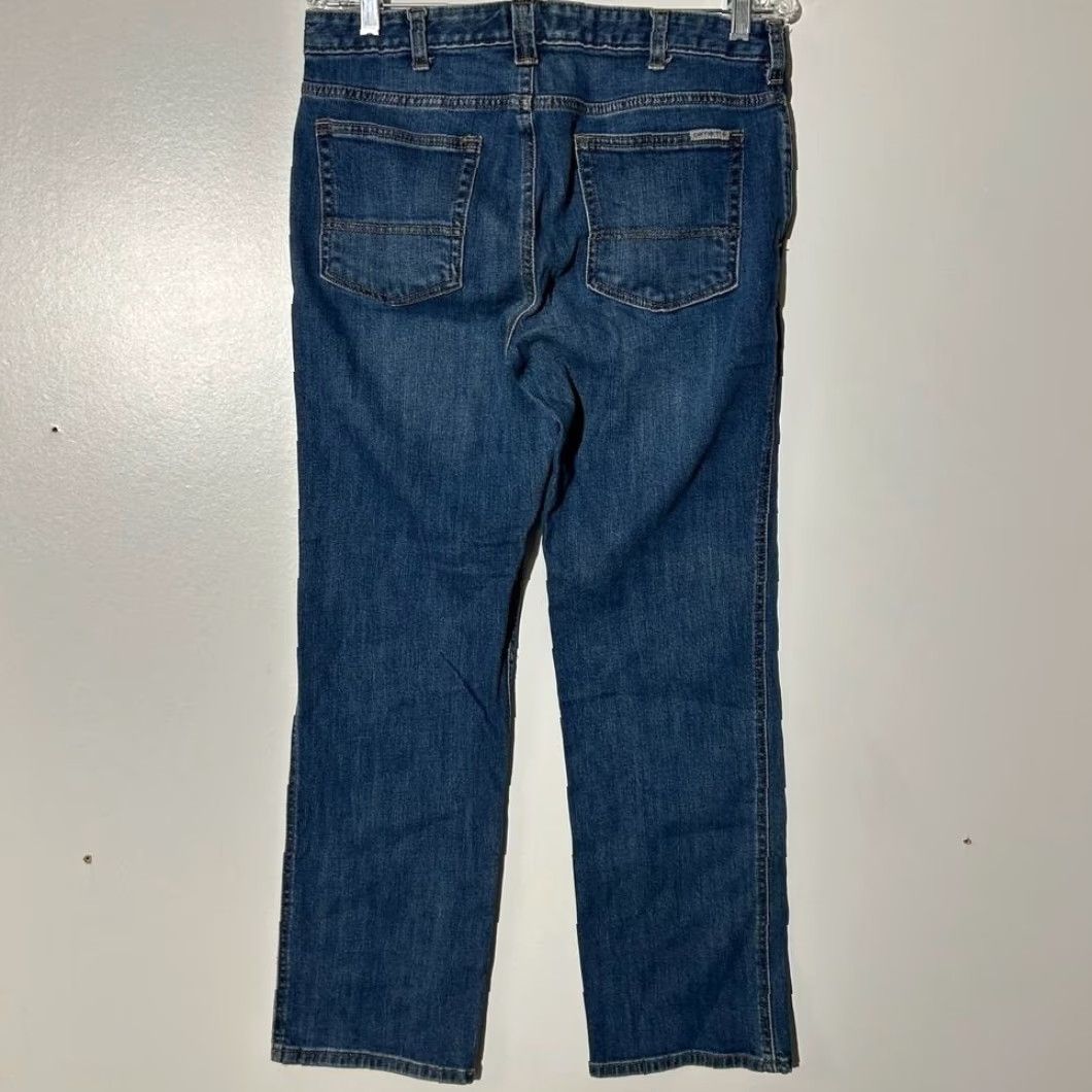 Carhartt Carhartt Jeans Womens 10 Tall Blue Denim 5-Pocket Straight Leg Original Fit Short 30in Inseam Size 32" / US 10 / IT 46 - 5 Thumbnail