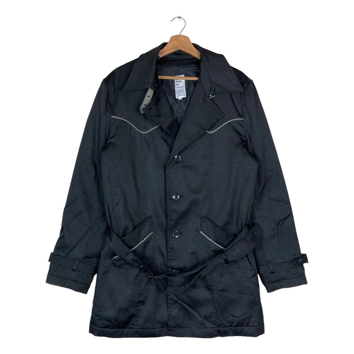 Vintage Vintage Semantic Design Medium Long Trench Coat Jacket Size US XL / EU 56 / 4 - 1 Thumbnail