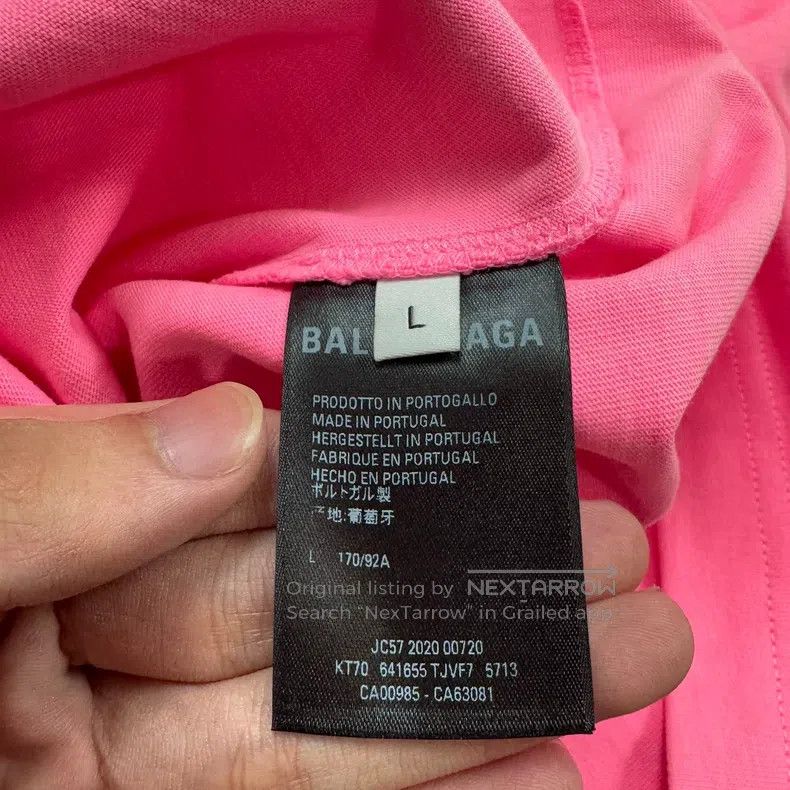 Balenciaga Pink Coca-Cola Short Sleeve