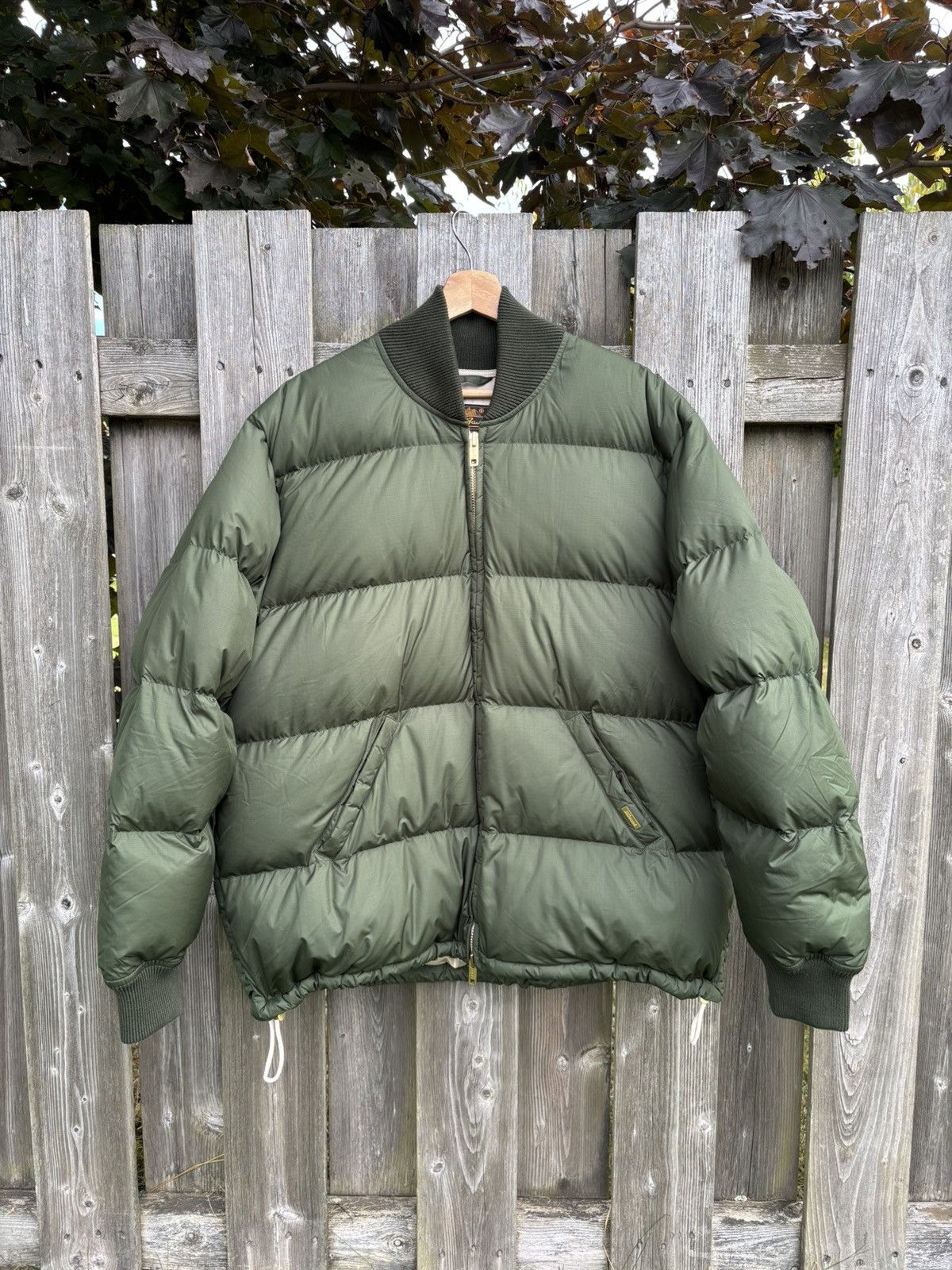 Eddie Bauer VTG Eddie Bauer Wool Bomber Jacket with Leather Elbow