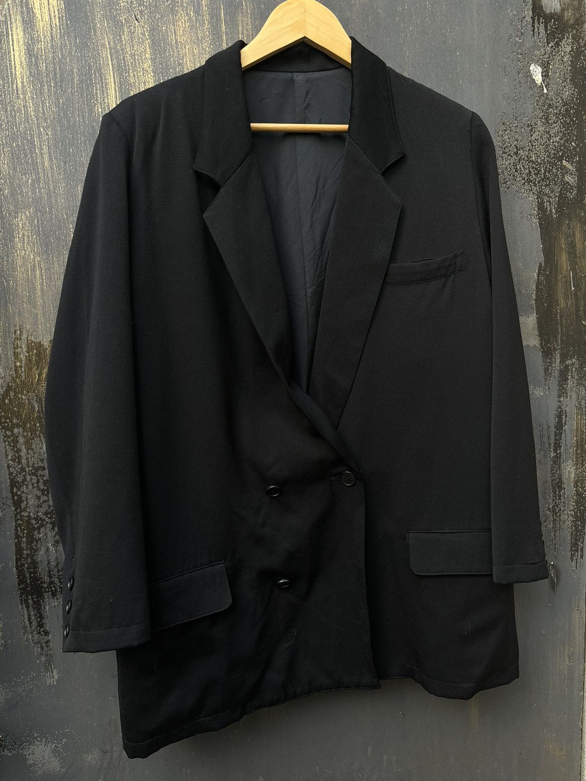 Japanese Brand × Yohji Yamamoto RARE! Japanese Brand Yohji Yamamoto Blazer 2 Button Size 42R - 3 Thumbnail