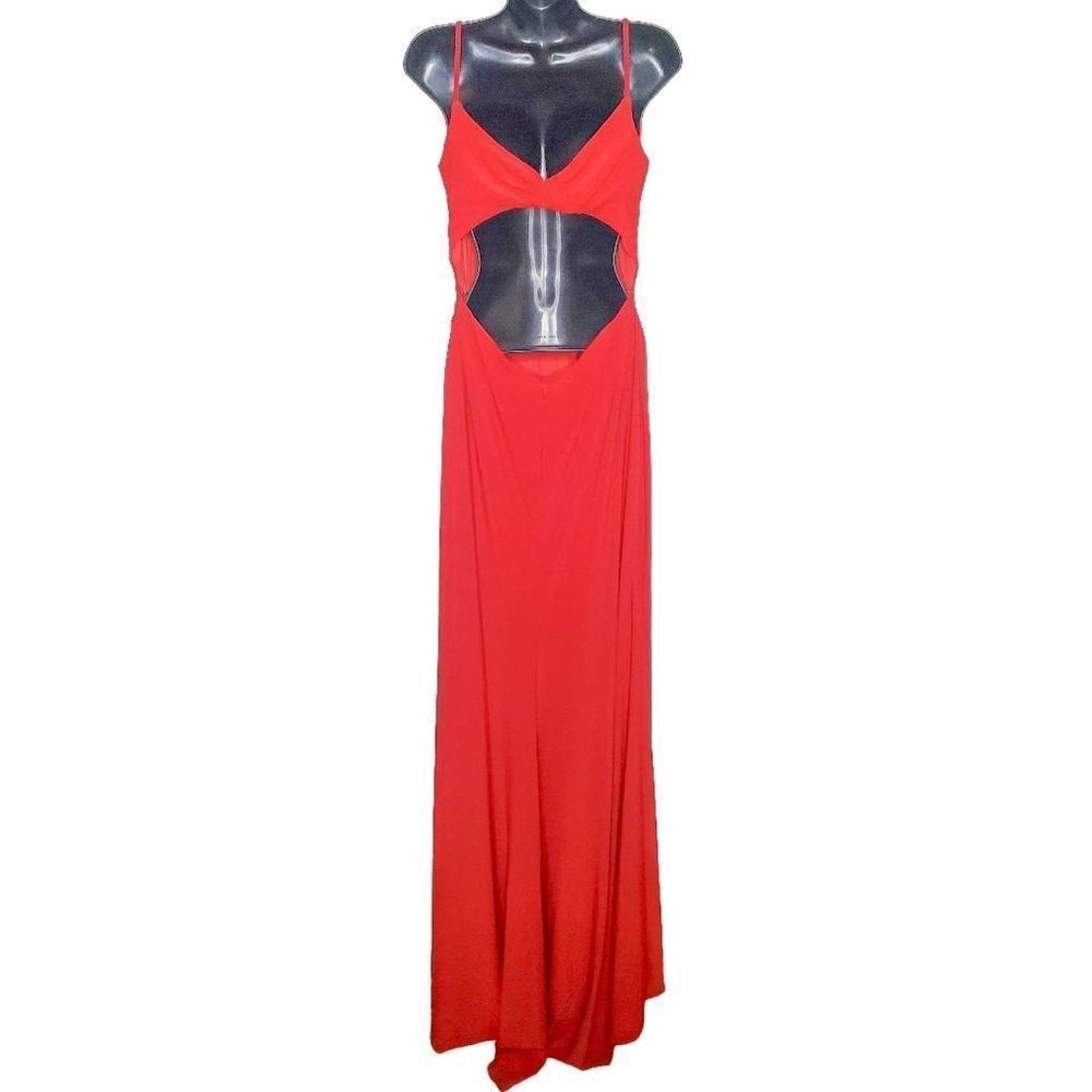 Vintage La Femme Red Ruched Open Back Corset Formal Prom Dress Sz 8 Size M / US 6-8 / IT 42-44 - 5 Thumbnail
