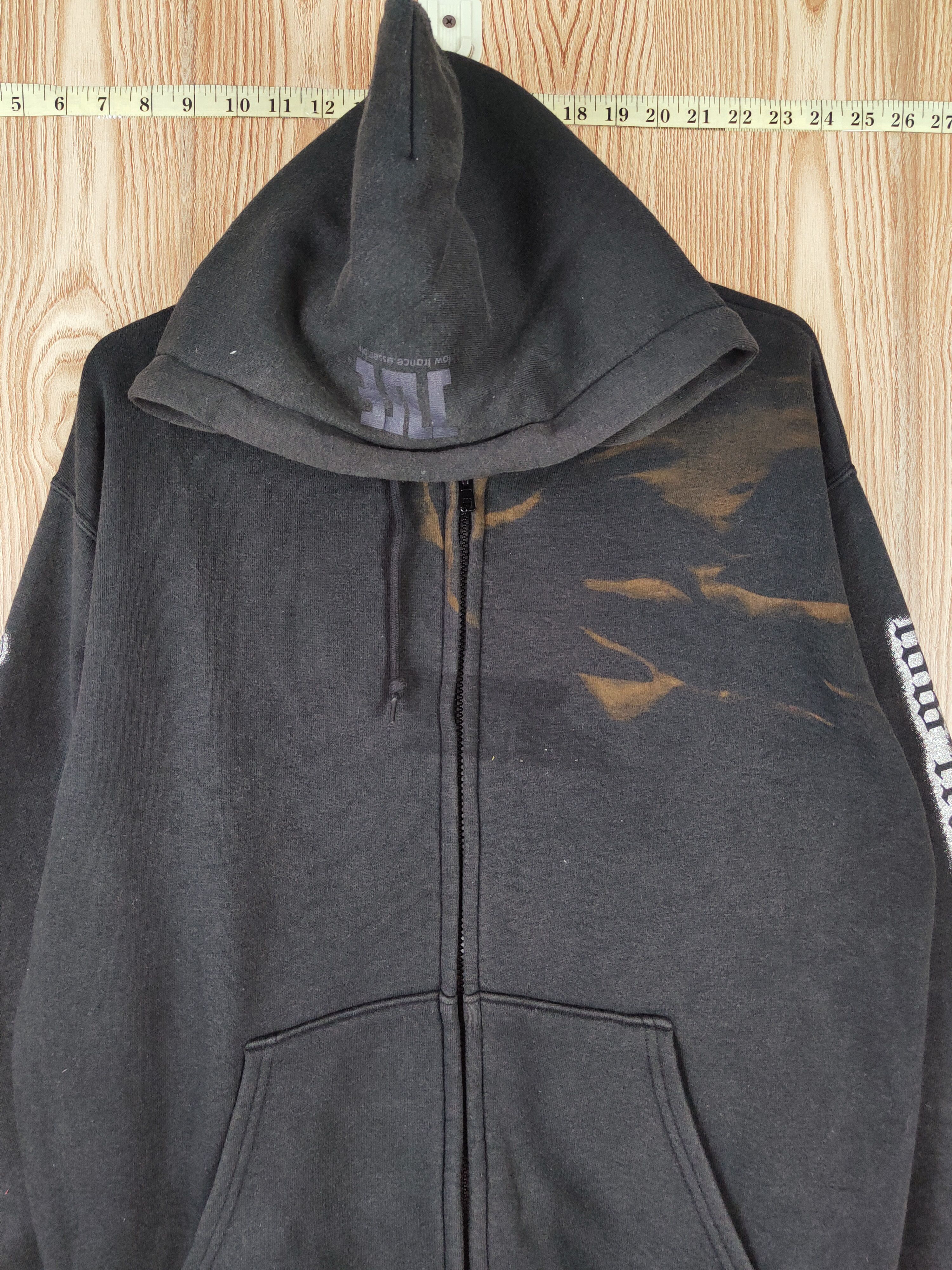 Japanese Brand × Vintage Vintage JUE Black Faded Hoodie Sweaters Size US L / EU 52-54 / 3 - 2 Thumbnail
