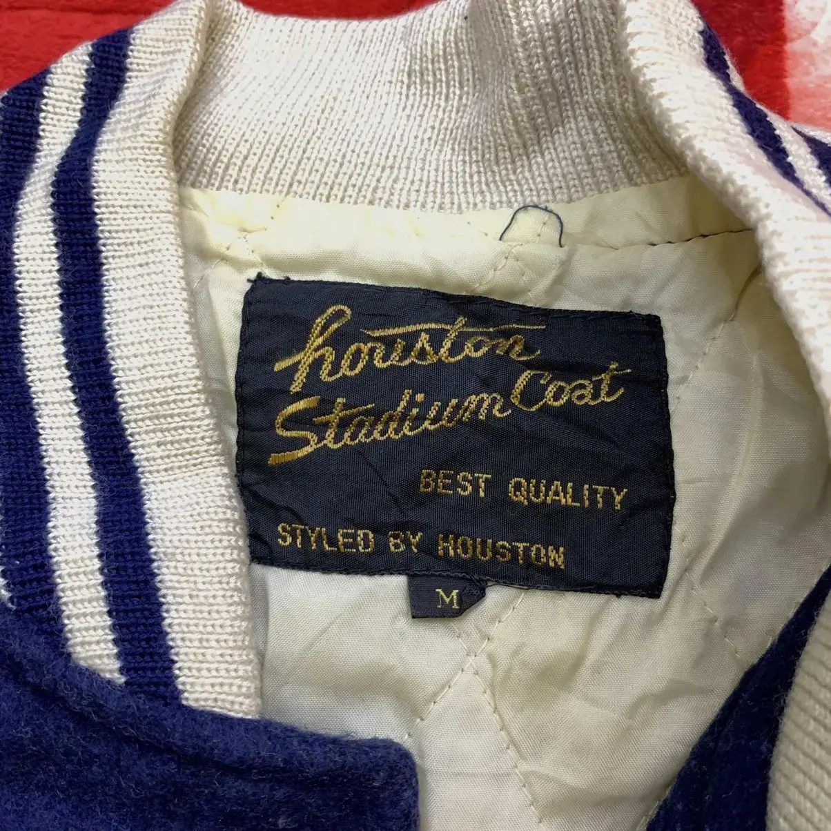 Vintage Vintage 90’ HOUSTON STADIUM COAT Varsity Jacket Baseball Size US M / EU 48-50 / 2 - 5 Thumbnail