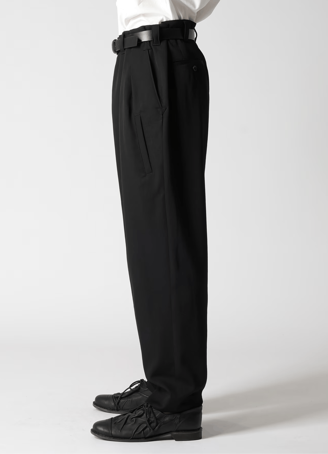 Yohji Yamamoto Yohji Yamamoto Pour Homme W/Gabardine LEFT SIDE POCKET PANTS Size US 32 / EU 48 - 12 Thumbnail