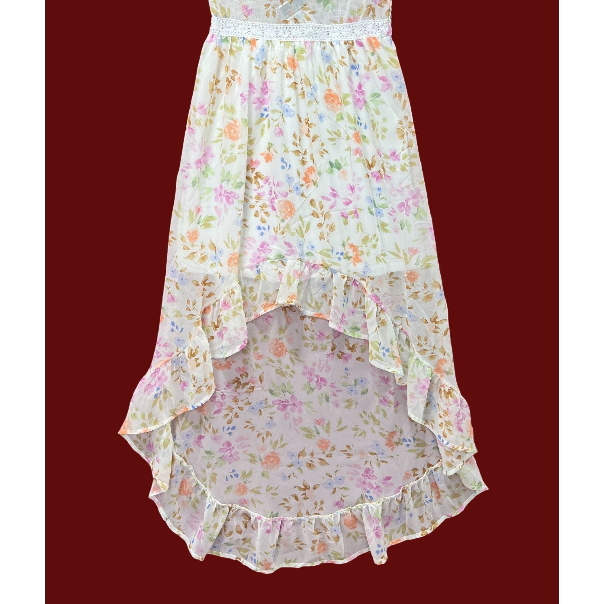 rue21 Rue 21 - Women's Summer Sleeveless High Low Hem Ruffle Flora Size XS / US 0-2 / IT 36-38 - 18 Thumbnail