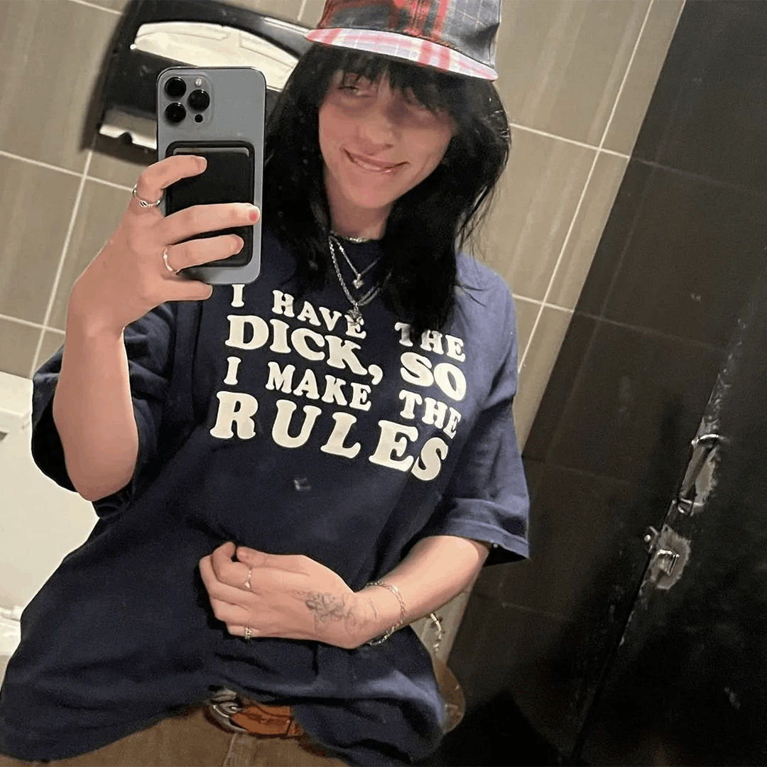 Vintage BILLIE I HAVE THE D, SO I MAKE THE RULES TSHIRT Size US M / EU 48-50 / 2 - 1 Thumbnail