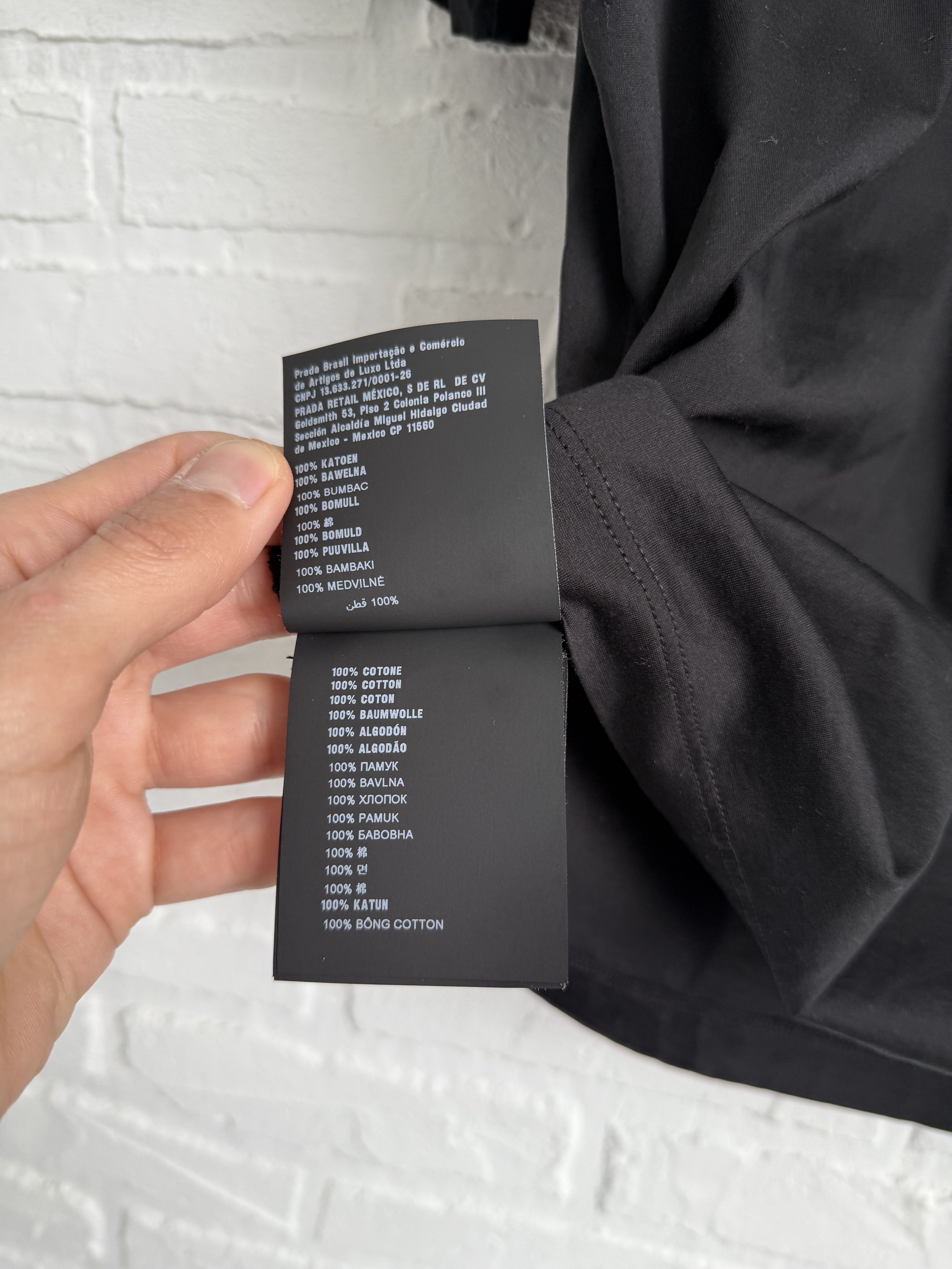 Prada Prada black t-shirt Size M / US 6-8 / IT 42-44 - 7 Thumbnail