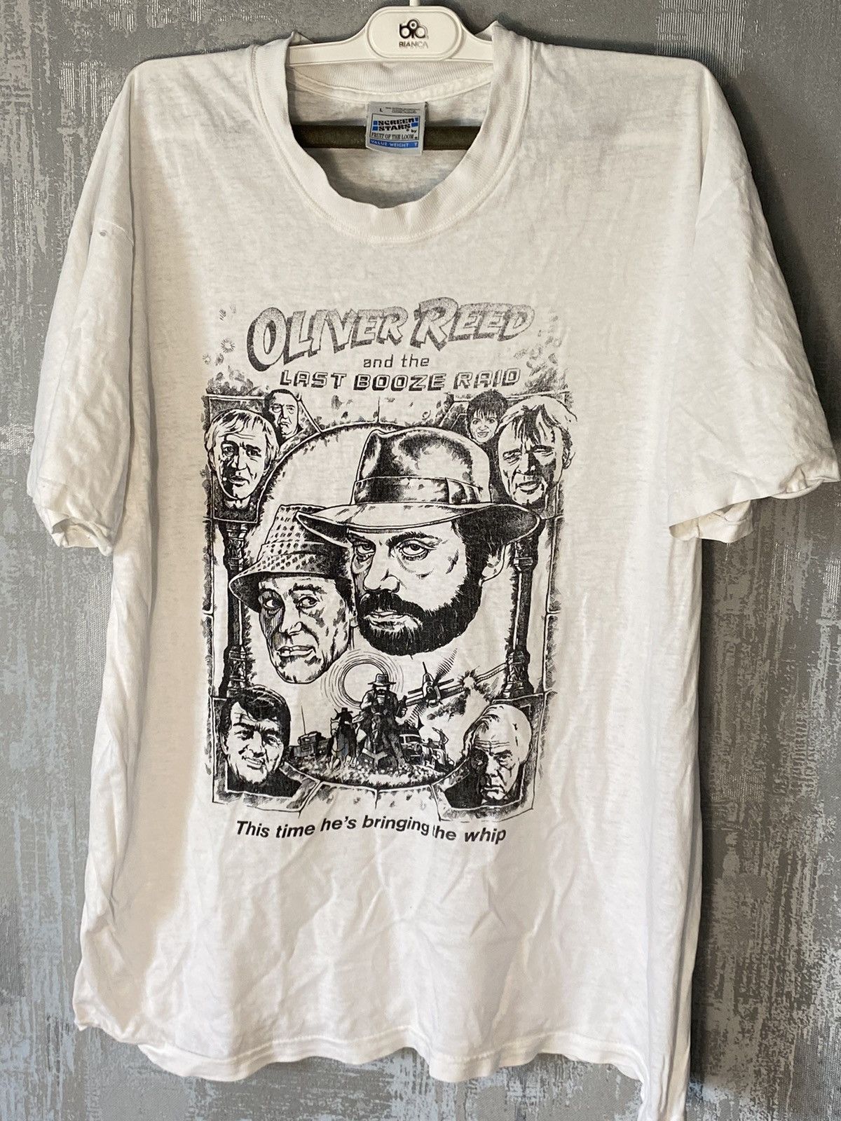 Vintage Vintage 90s Oliver Reed and The Last Booze Raid Humor Adult Size US L / EU 52-54 / 3 - 1 Thumbnail