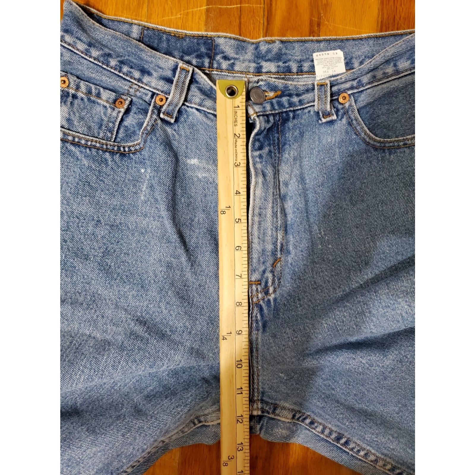 Levi's VINTAGE Levi's 560 Jeans Women 12 Blue Denim Loose Straight High Rise 32x31 5-Pocket Distressed Batwing Size 34" / US 12 / IT 48 - 3 Thumbnail