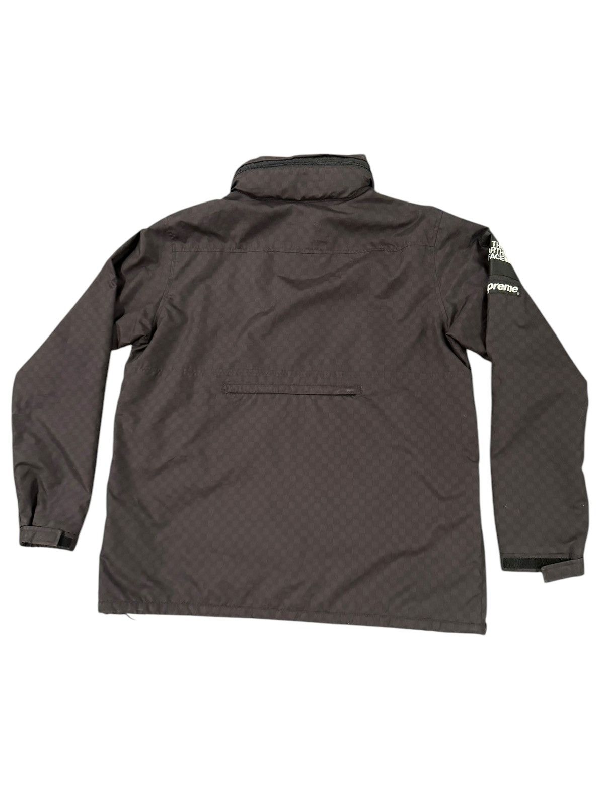 Supreme × The North Face Black Checkered Hooded TNF Pullover Jacket Windbreaker Size US XL / EU 56 / 4 - 7 Thumbnail