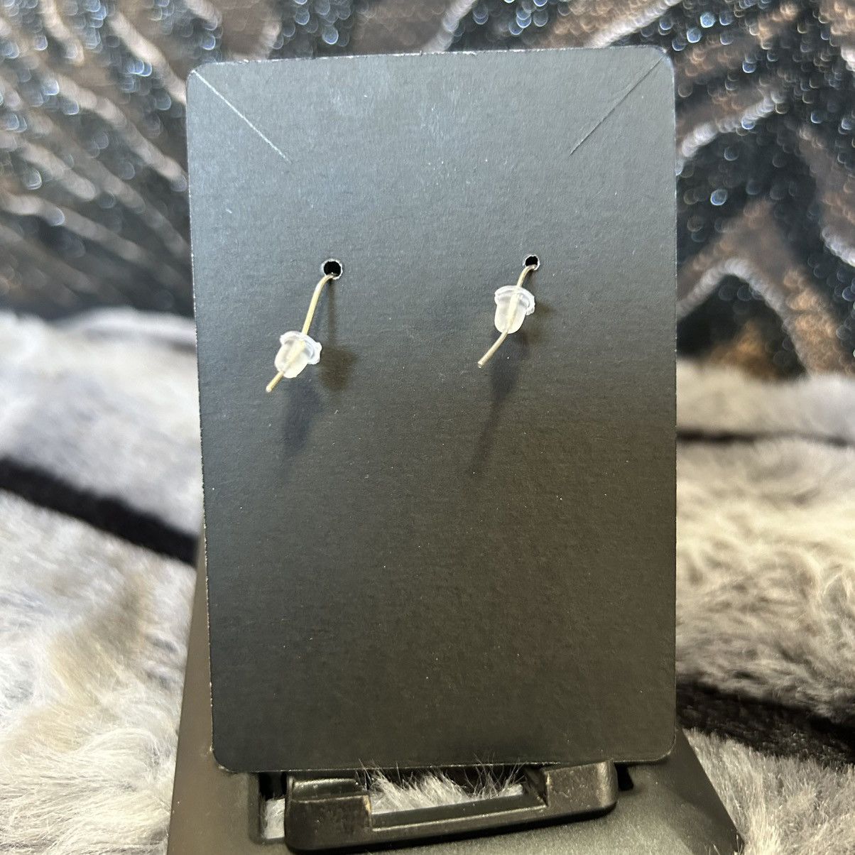 Handmade Handcrafted cat eye glass dragon vein agate earrings Size ONE SIZE - 4 Thumbnail