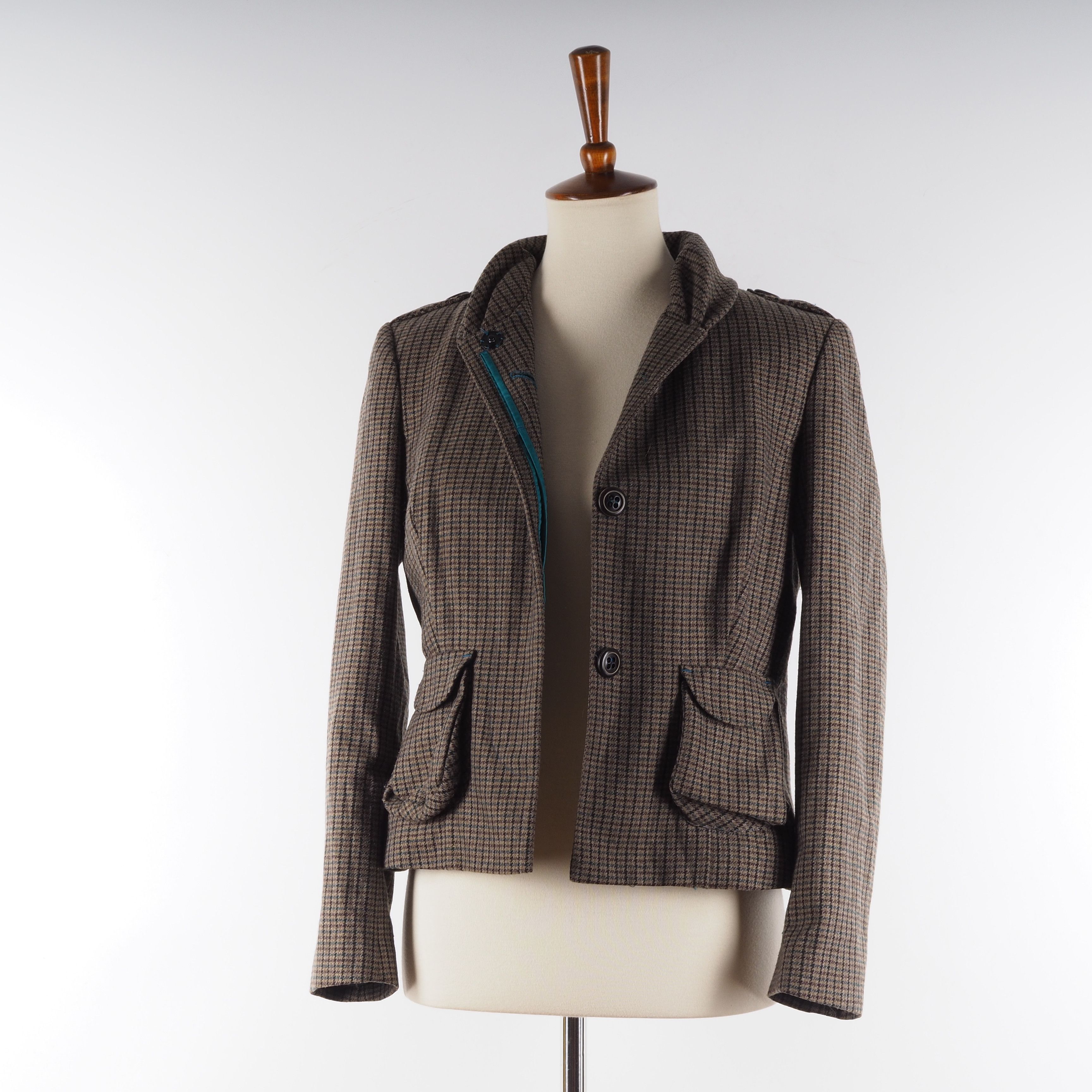 DOROTHEE SCHUMACHER Dorothee Schumacher Beige Brown Tweed Jacket Coat Blazer Size M / US 6-8 / IT 42-44 - 7 Thumbnail