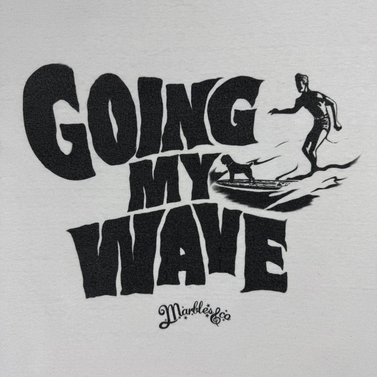Japanese Brand Vintage Marbles & Co Japan Going My Wave T-shirt Size US L / EU 52-54 / 3 - 6 Thumbnail