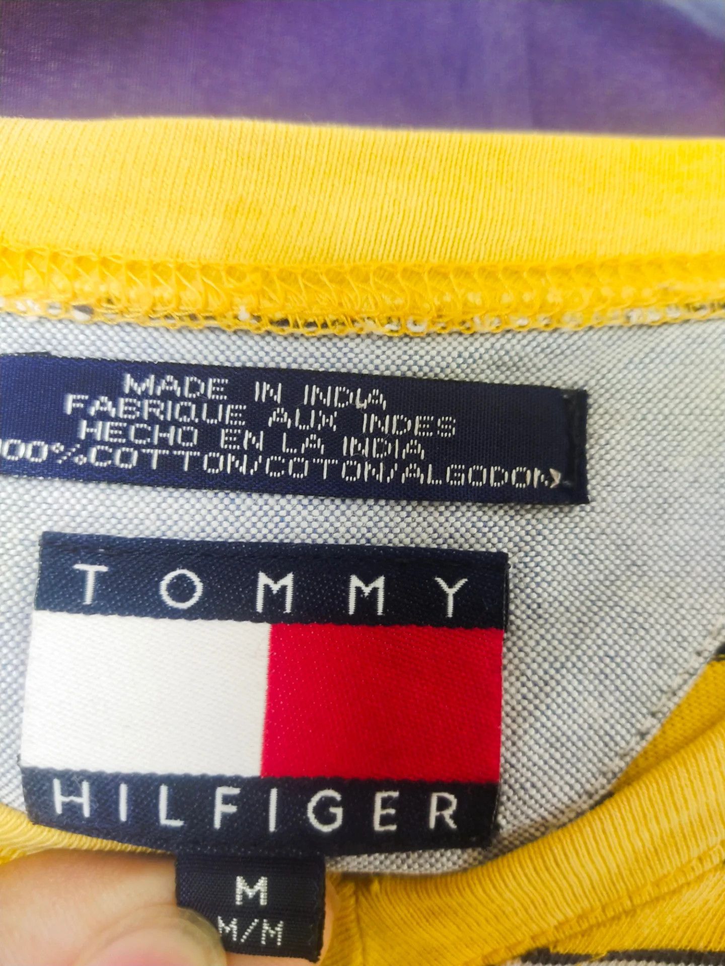 Tommy Hilfiger Vintage Tommy Hilfiger Yellow Striped Longsleeve Size US M / EU 48-50 / 2 - 5 Thumbnail