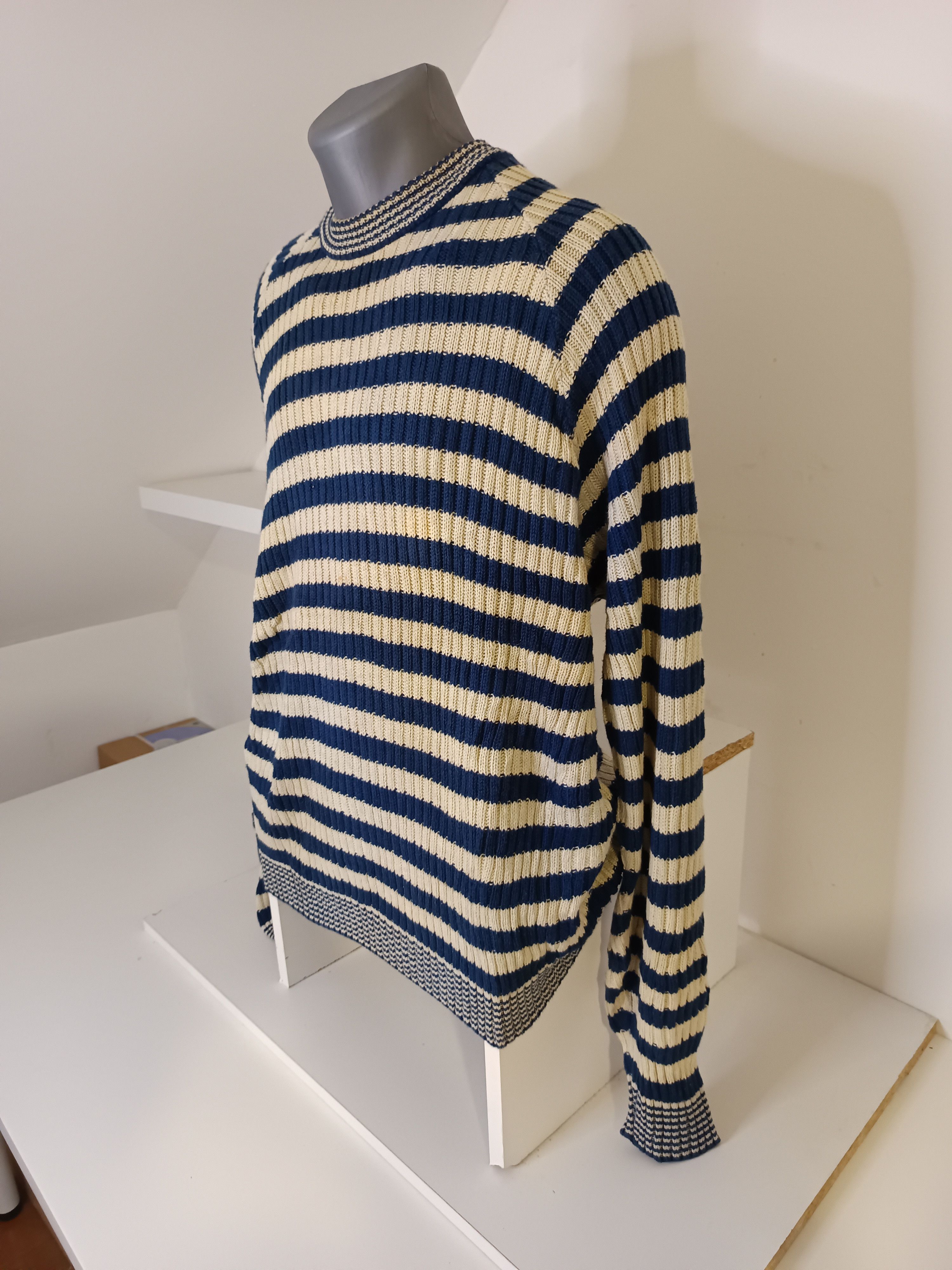 Calvin Klein Calvin Klein sweater white and blue Size US XXL / EU 58 / 5 - 2 Thumbnail