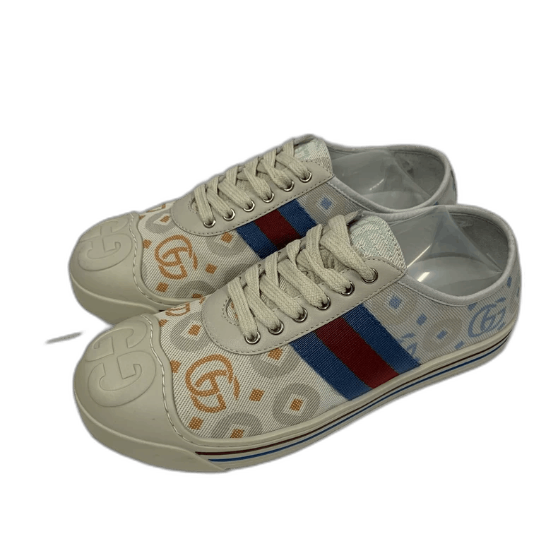 Gucci Gucci Double G Shell Sneakers Size 34 Size US 4 / IT 34 - 1 Thumbnail