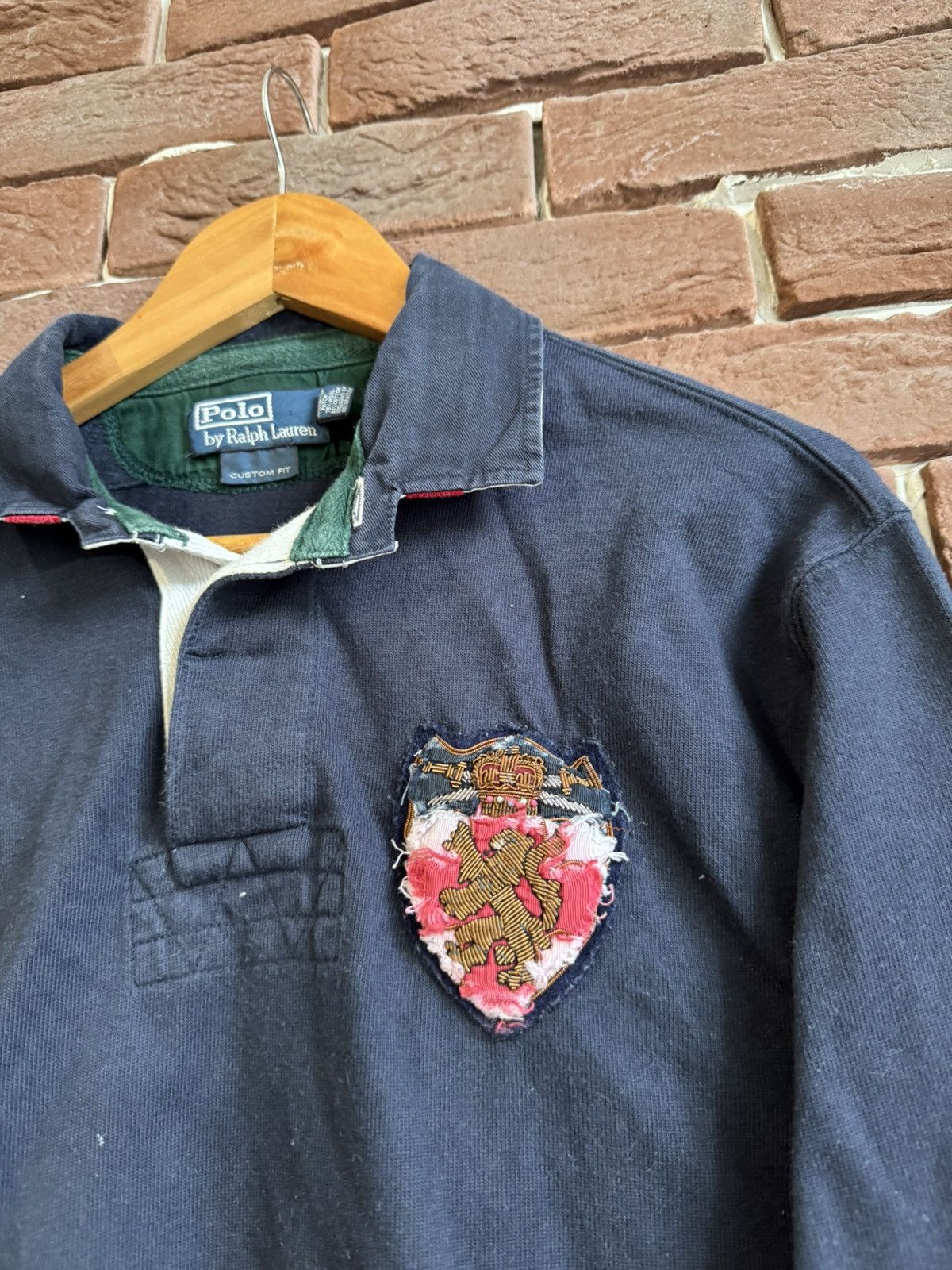 Polo Ralph Lauren Polo Ralph Lauren Vintage Rugby Longsleeve Striped Hype Rare Size US L / EU 52-54 / 3 - 2 Thumbnail