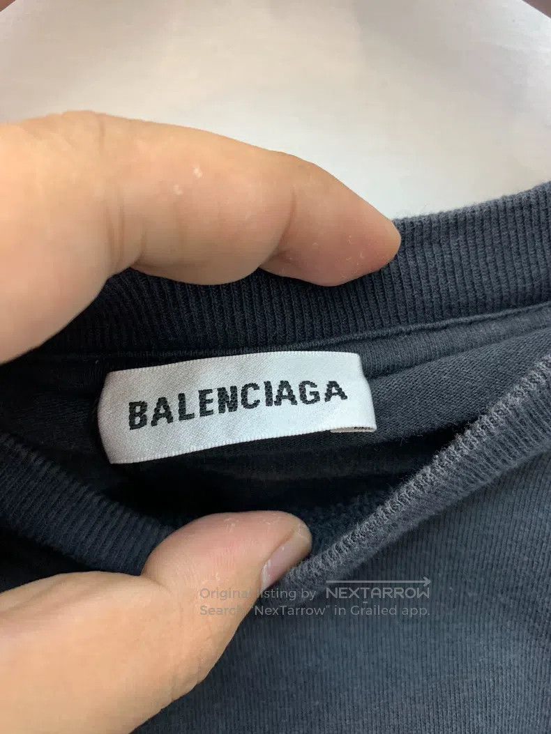 Balenciaga Balenciaga Black Logo Lettering Short Sleeve T-Shirt, M Si Size US M / EU 48-50 / 2 - 4 Thumbnail