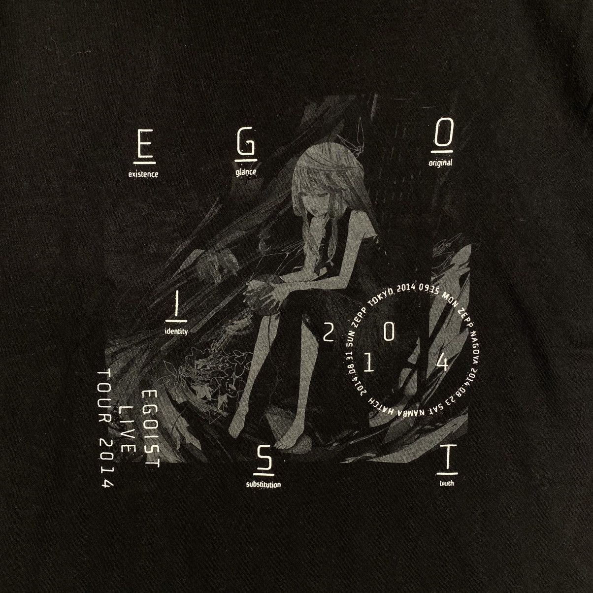 Band Tees EGOIST Live Tour 2014 Japanese Musical Group Tee Shirt Size US M / EU 48-50 / 2 - 2 Thumbnail