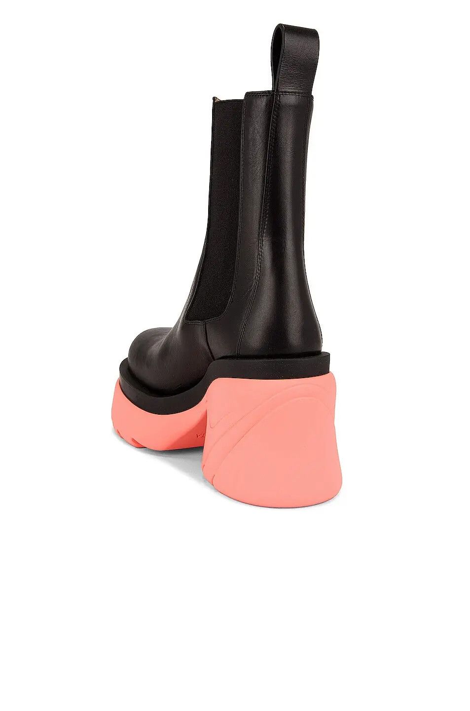 Bottega Veneta o1n1vont1224 Flash Boots in Black & Flamingo Size US 8 / IT 38 - 5 Thumbnail