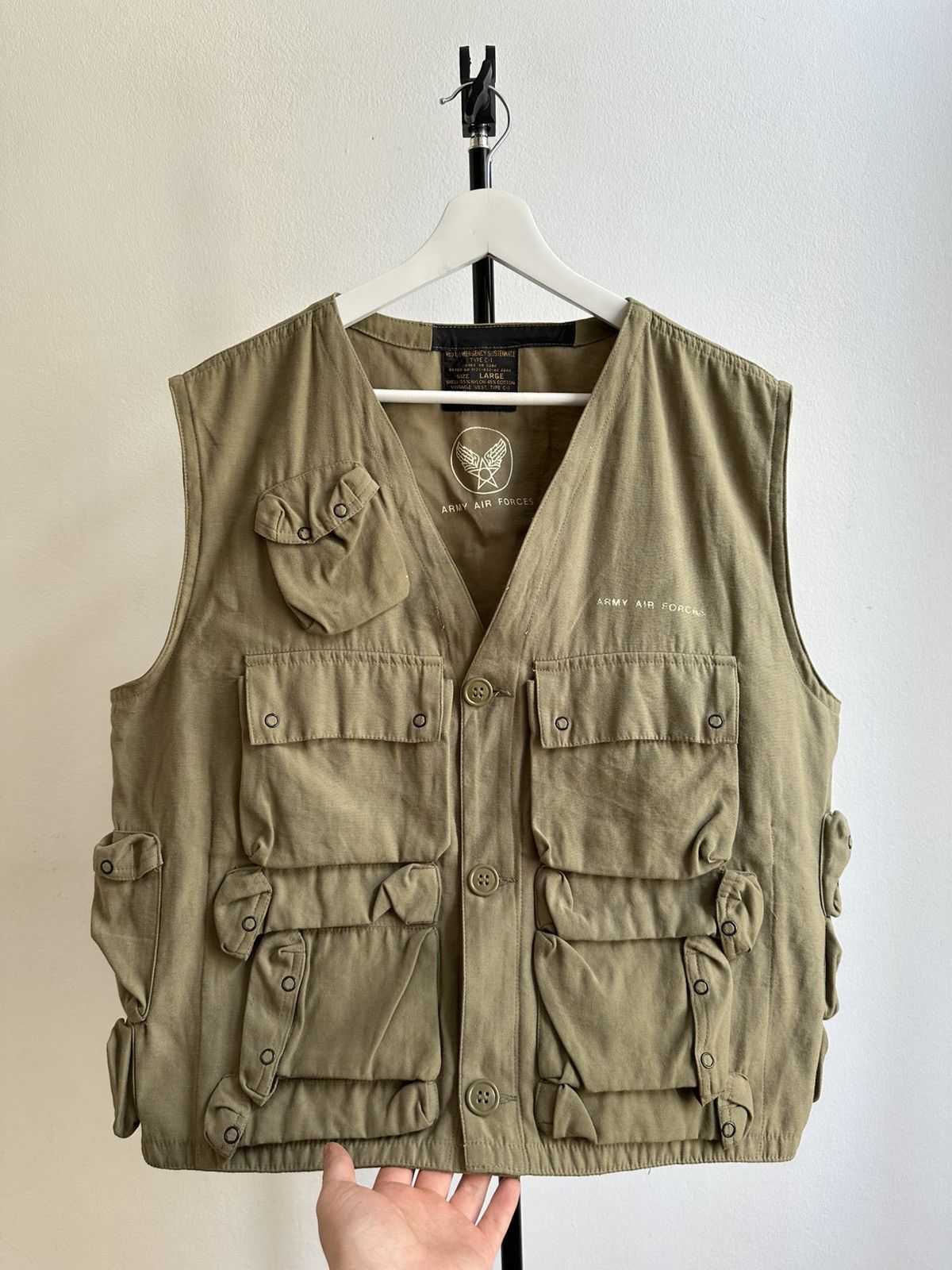 Vintage Army Ti-Tec Army Military Polo Ralph Style Multi Pocket Vest Size US M / EU 48-50 / 2 - 1 Thumbnail