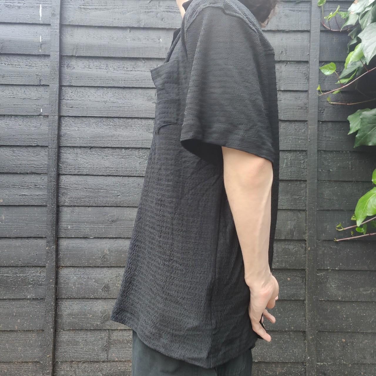 Other Japanese Black Textured Ripple Shirt Size US M / EU 48-50 / 2 - 3 Thumbnail