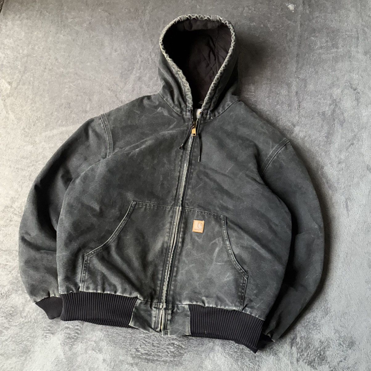 Carhartt J130 BLK CRAZY FADED BLACK CARHARTT ACTIVE JACKET Size US L / EU 52-54 / 3 - 2 Thumbnail