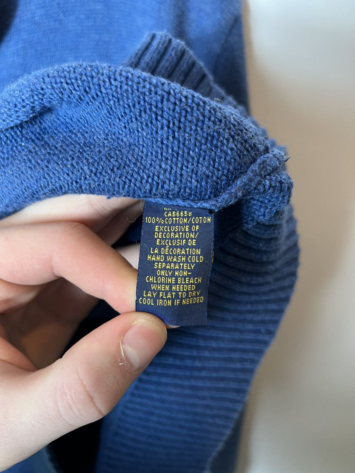 Polo Ralph Lauren Vintage streetwear y2k Polo Ralph Lauren 1/4 buttons sweater Size US L / EU 52-54 / 3 - 8 Thumbnail