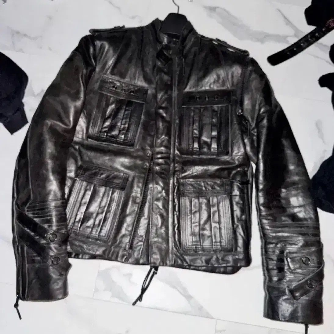 Dior Diorhomme luster Leather M-65 napoleon jacket Size US M / EU 48-50 / 2 - 1 Thumbnail