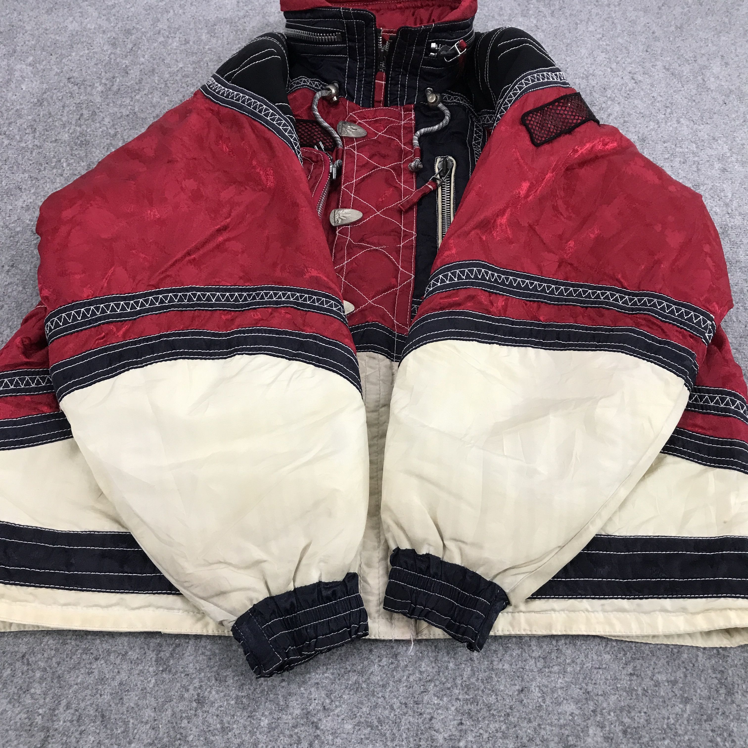 Vintage SWISS SKI SCHOOL SKI RARE DESIGN JACKET Size US L / EU 52-54 / 3 - 9 Thumbnail