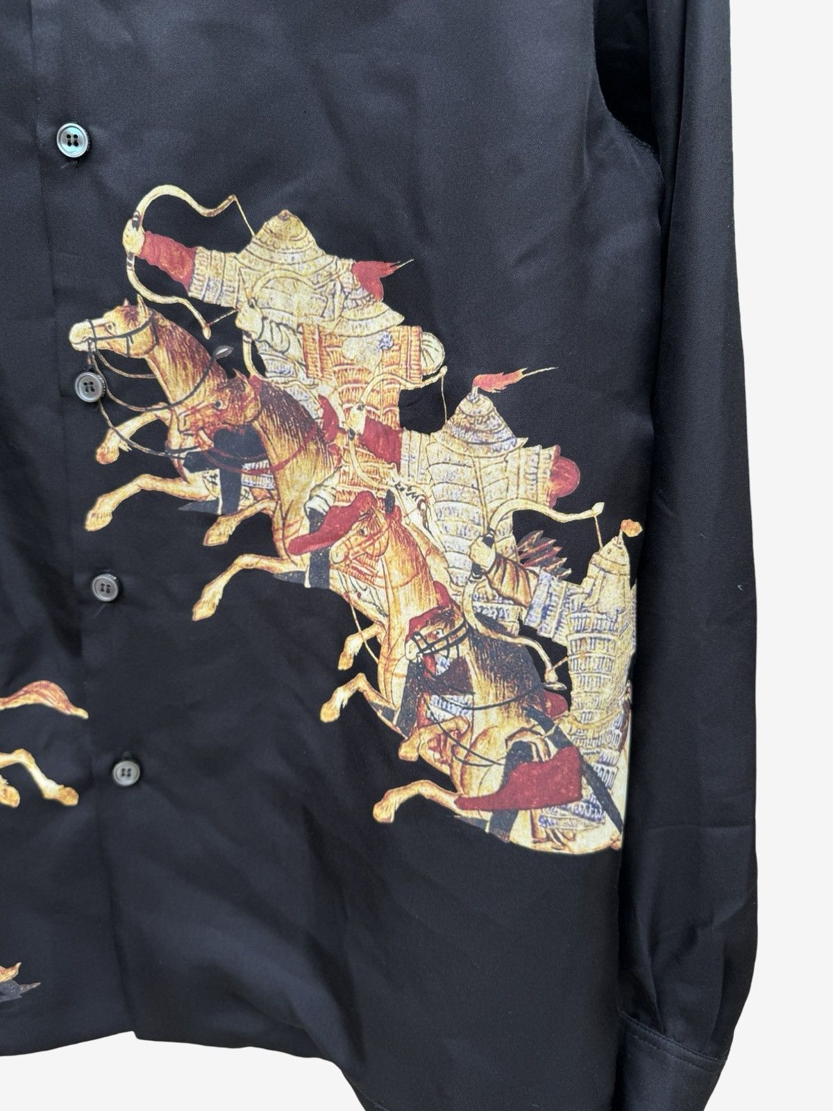 Enfants Riches Deprimes Enfants Riches Deprimes Hun Battle Print Silk Shirt Size US L / EU 52-54 / 3 - 5 Thumbnail